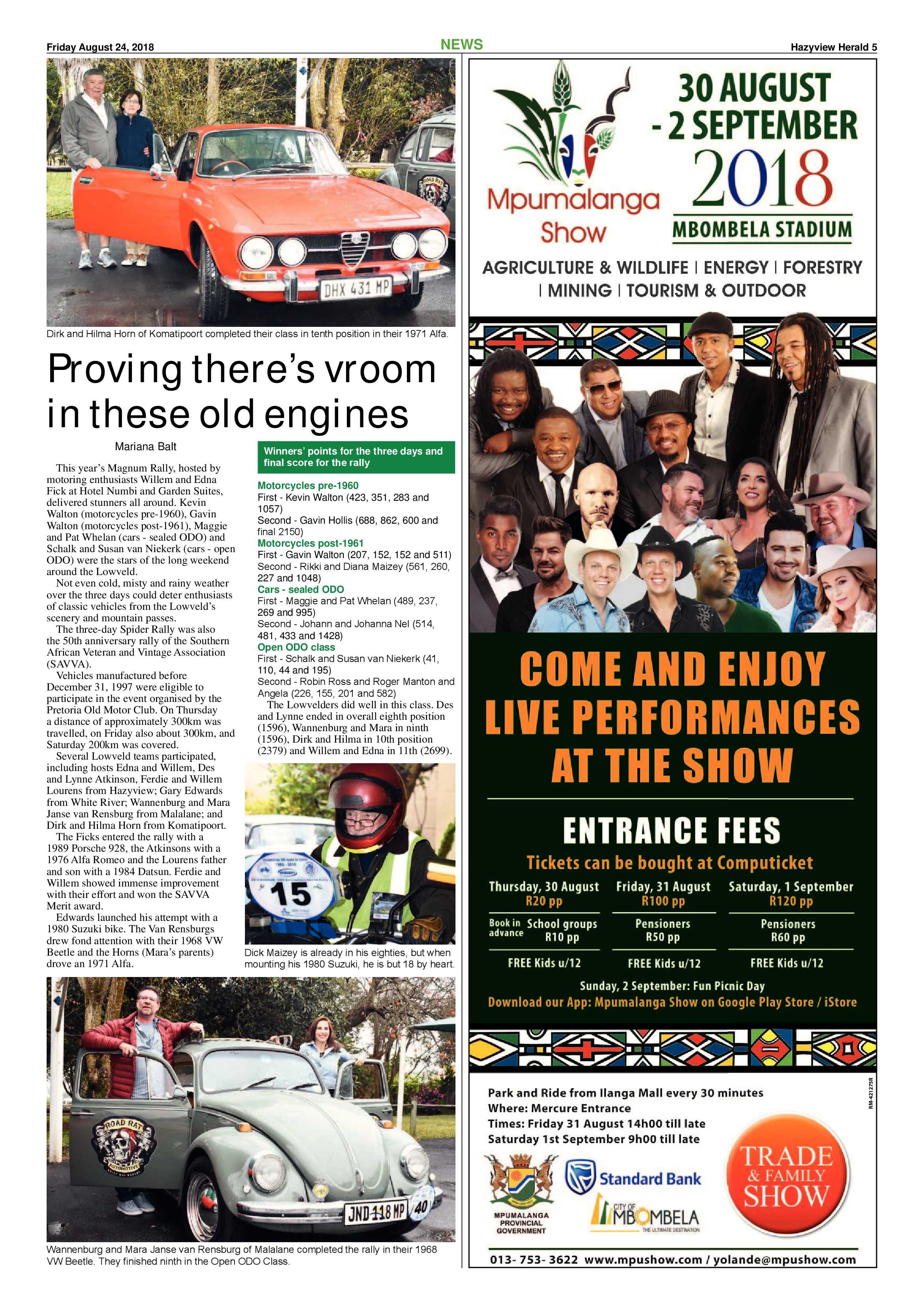 Hazyview Herald 24 August 2018 page 5