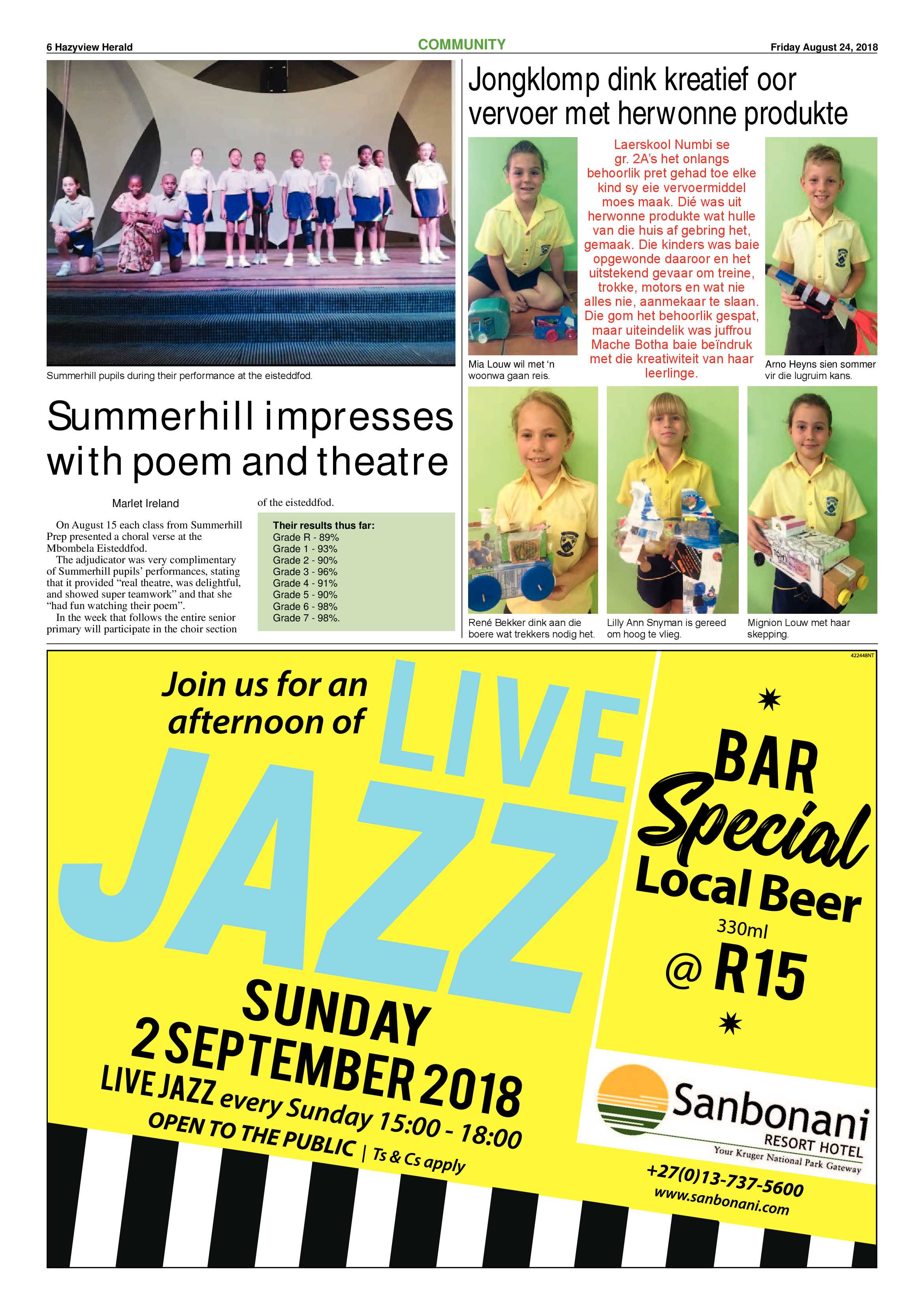Hazyview Herald 24 August 2018 page 6