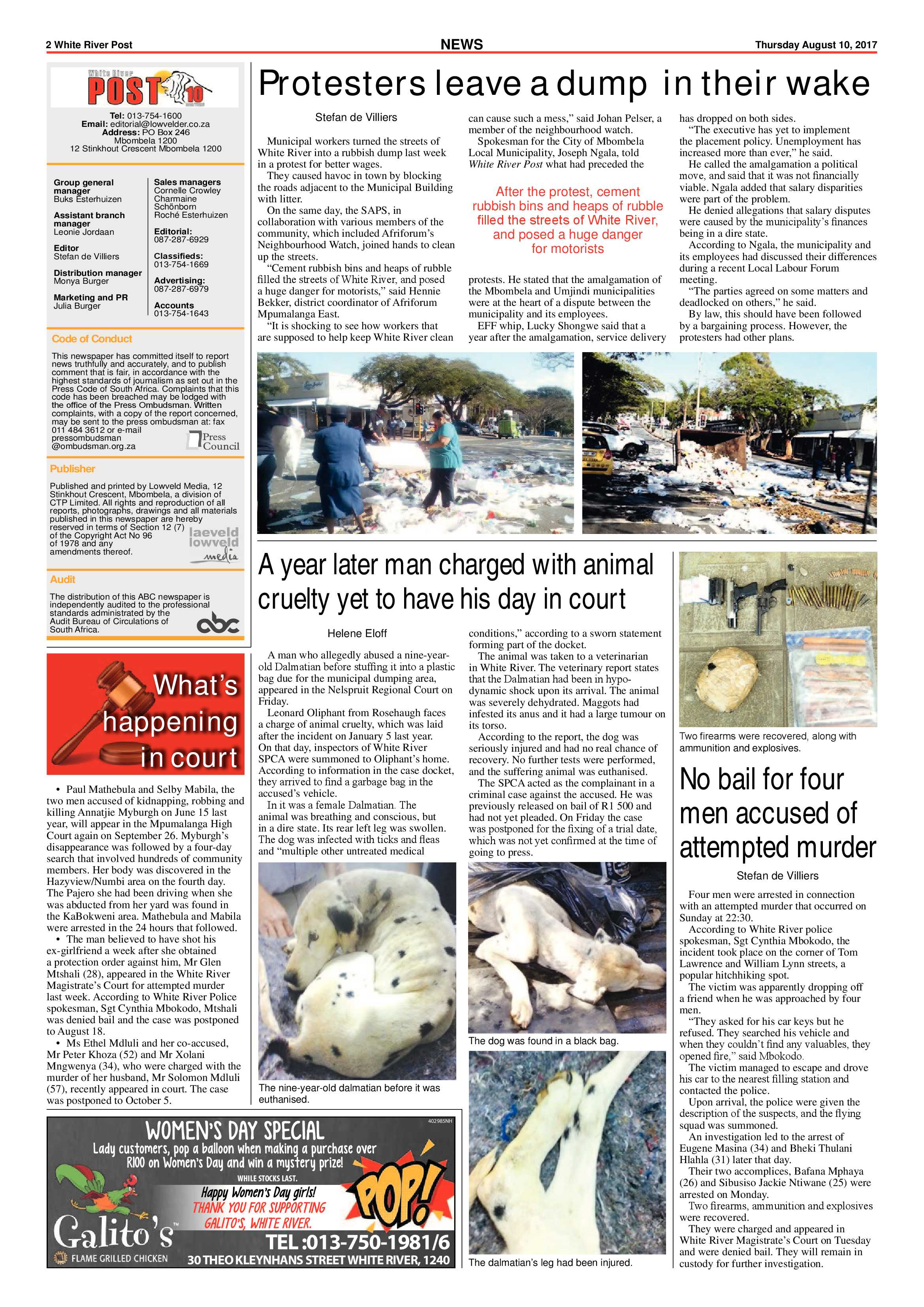 White River Post 10 August 2017 page 2