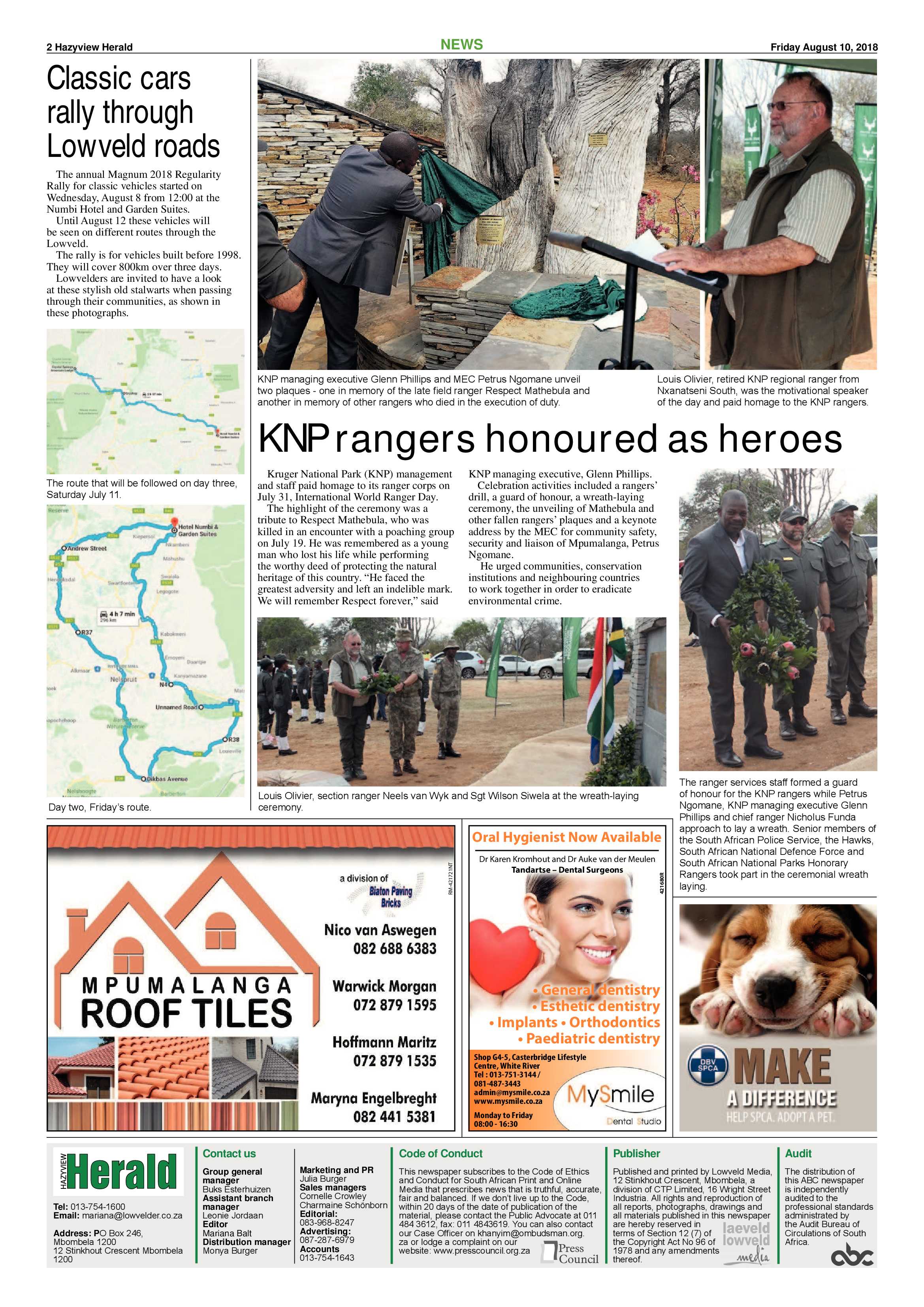 White River Post 10 August 2018 page 2