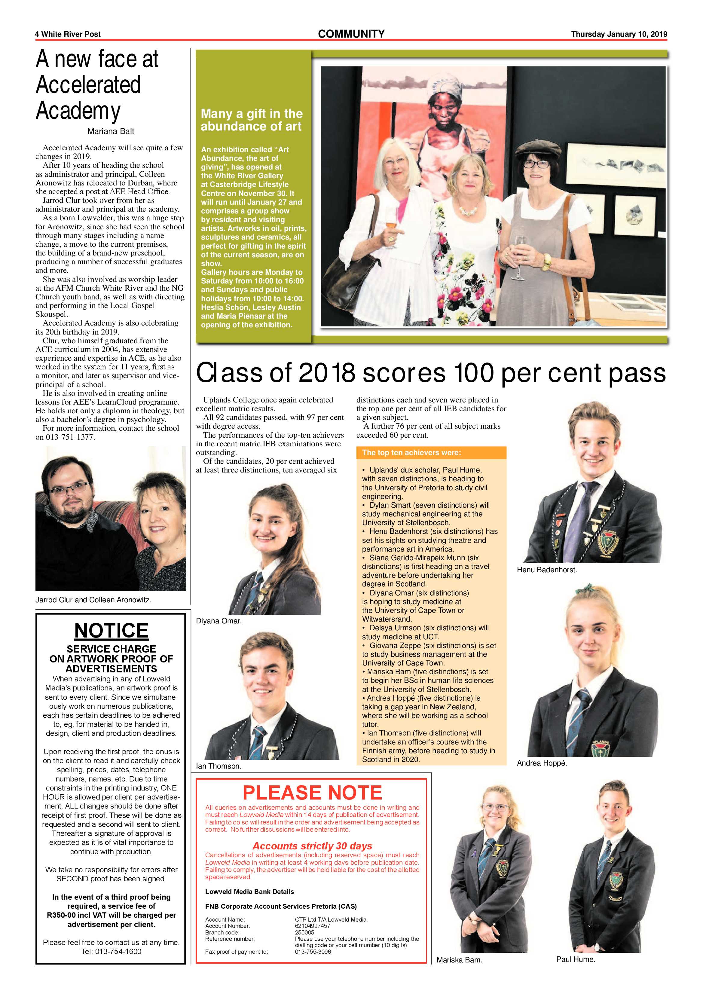 White River Post 10 January 2019 page 4