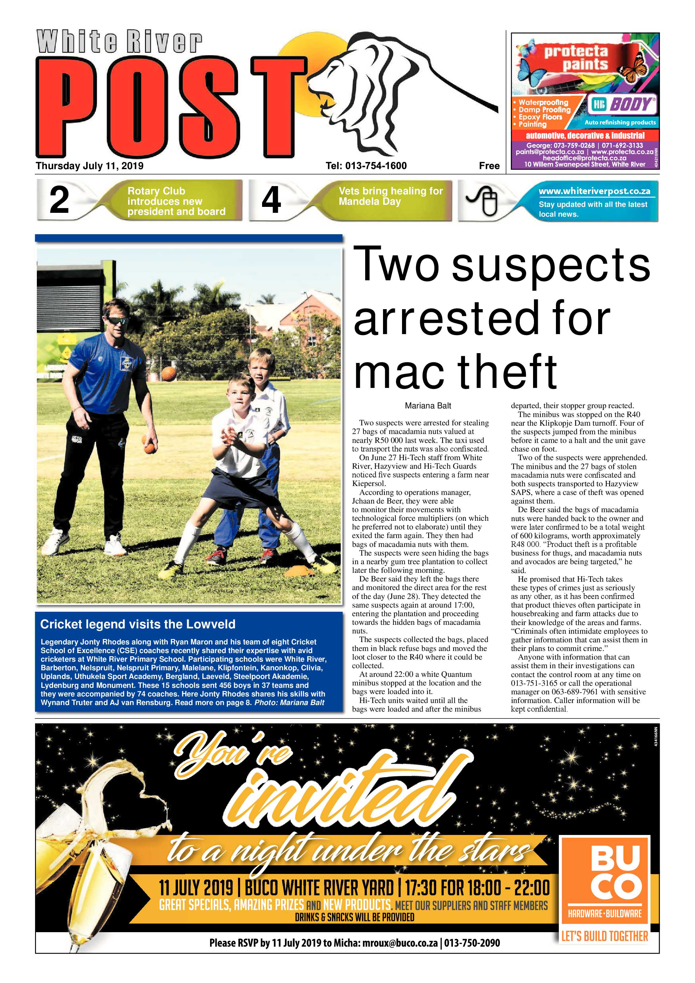 White River Post 11 July 2019 page 1