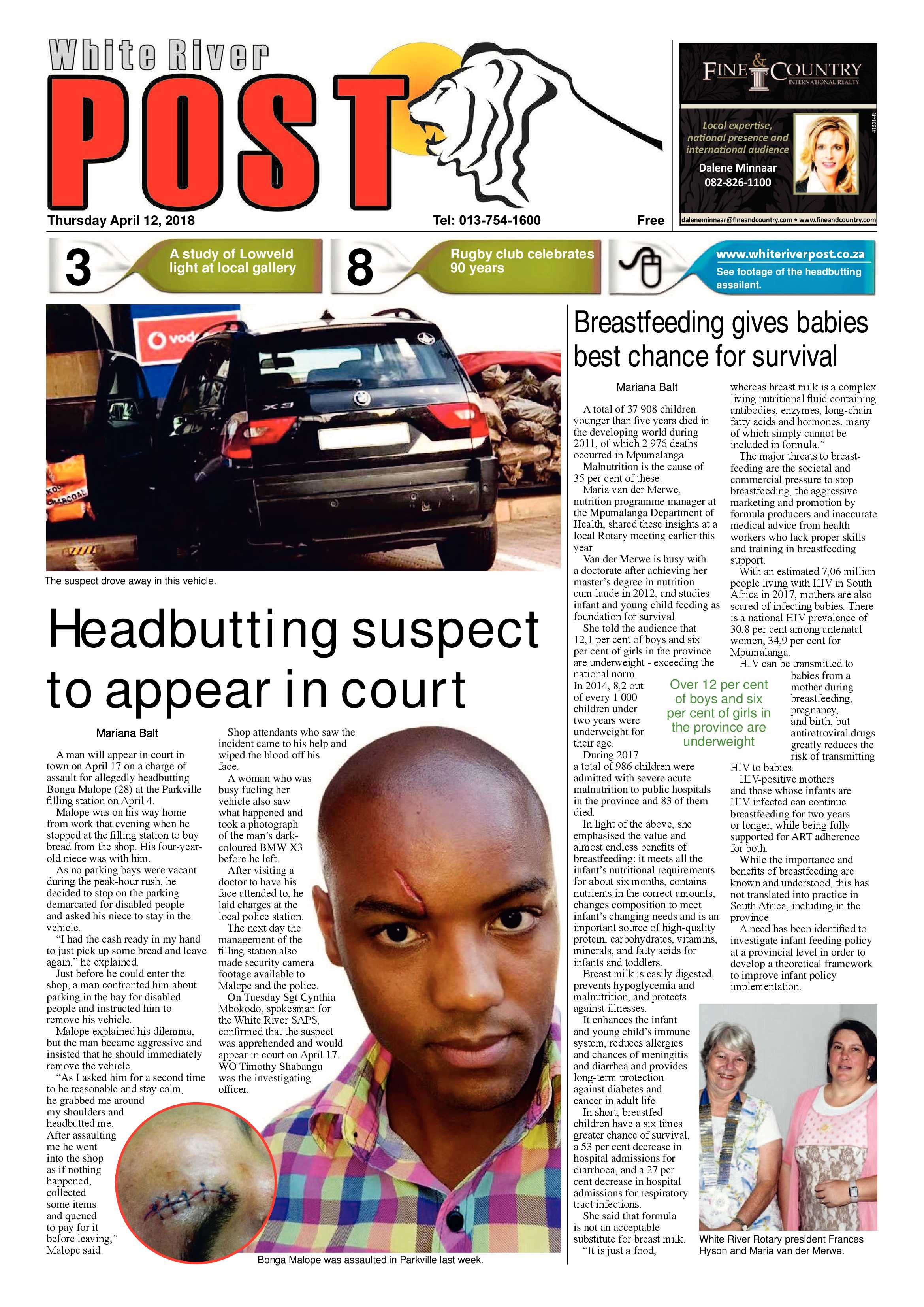 White River Post 12 April 2018 page 1