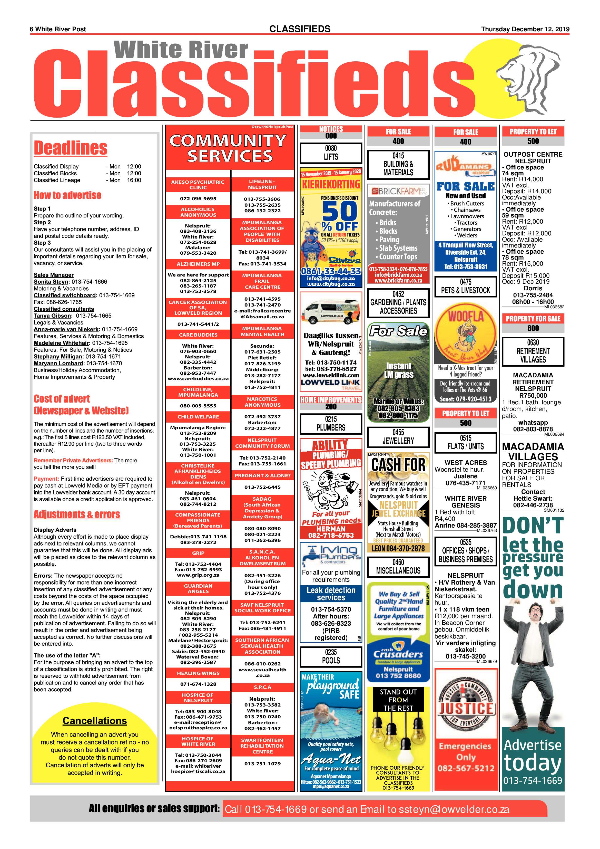 White River Post 12 December 2019 page 6