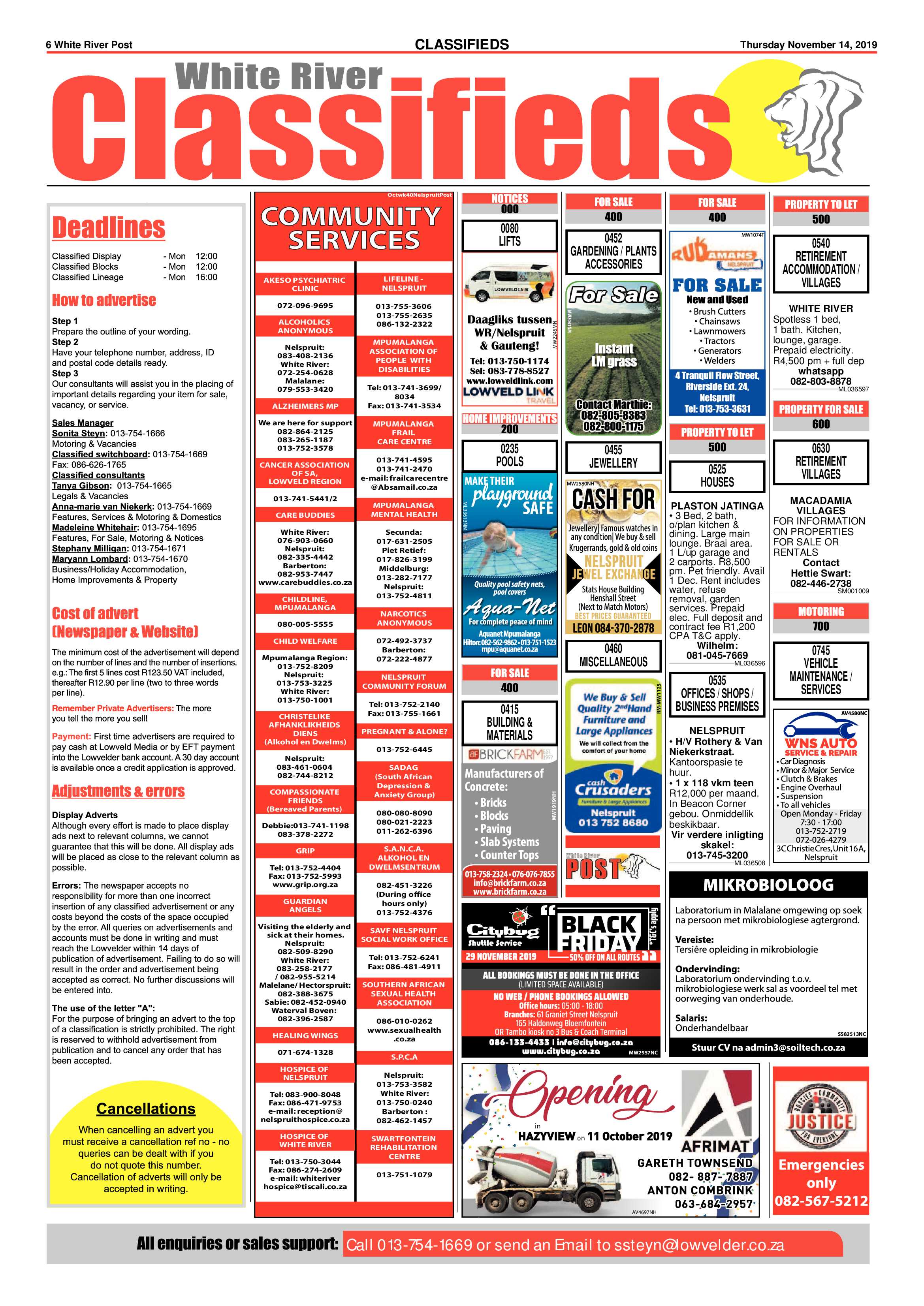 White River Post 14 November 2019 page 6