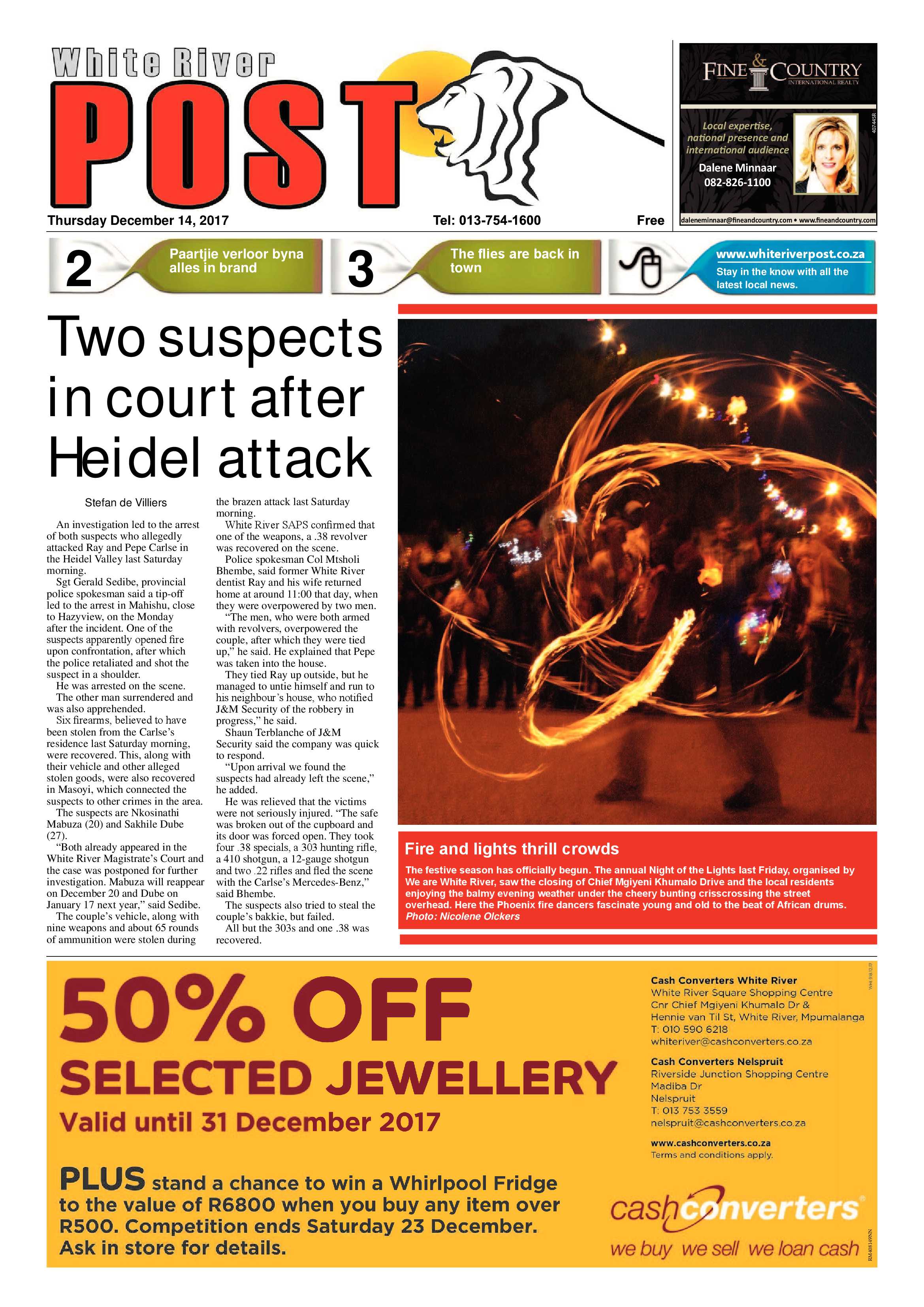White River Post 14 December 2017 page 1