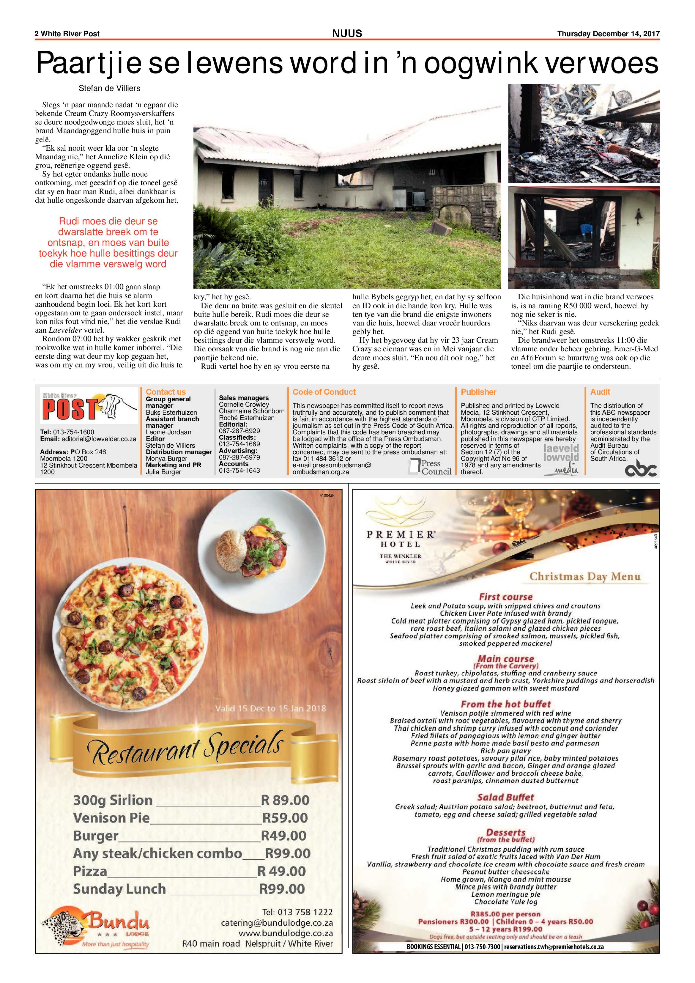 White River Post 14 December 2017 page 2