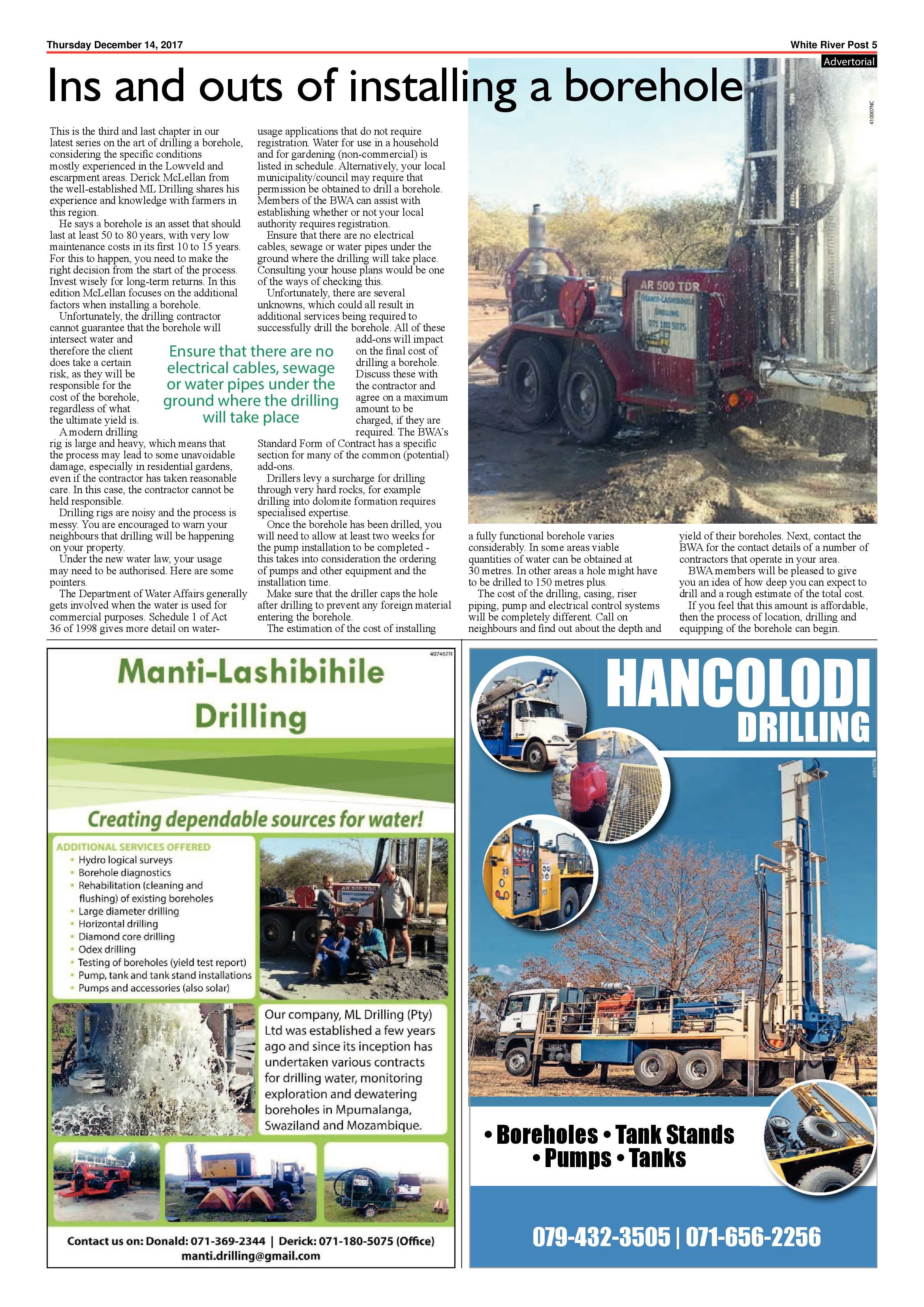 White River Post 14 December 2017 page 5