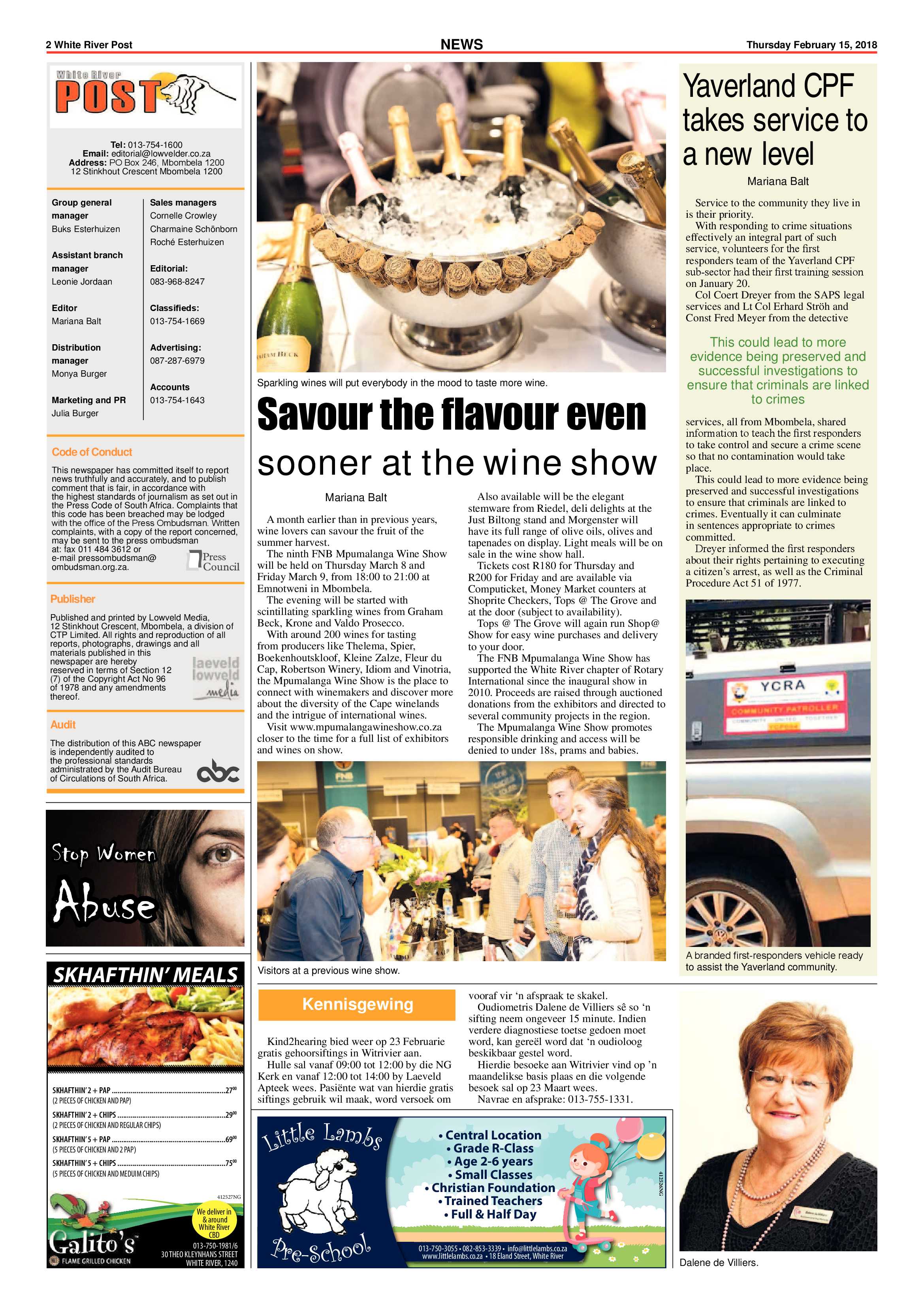 White River Post 15 February 2018 page 2