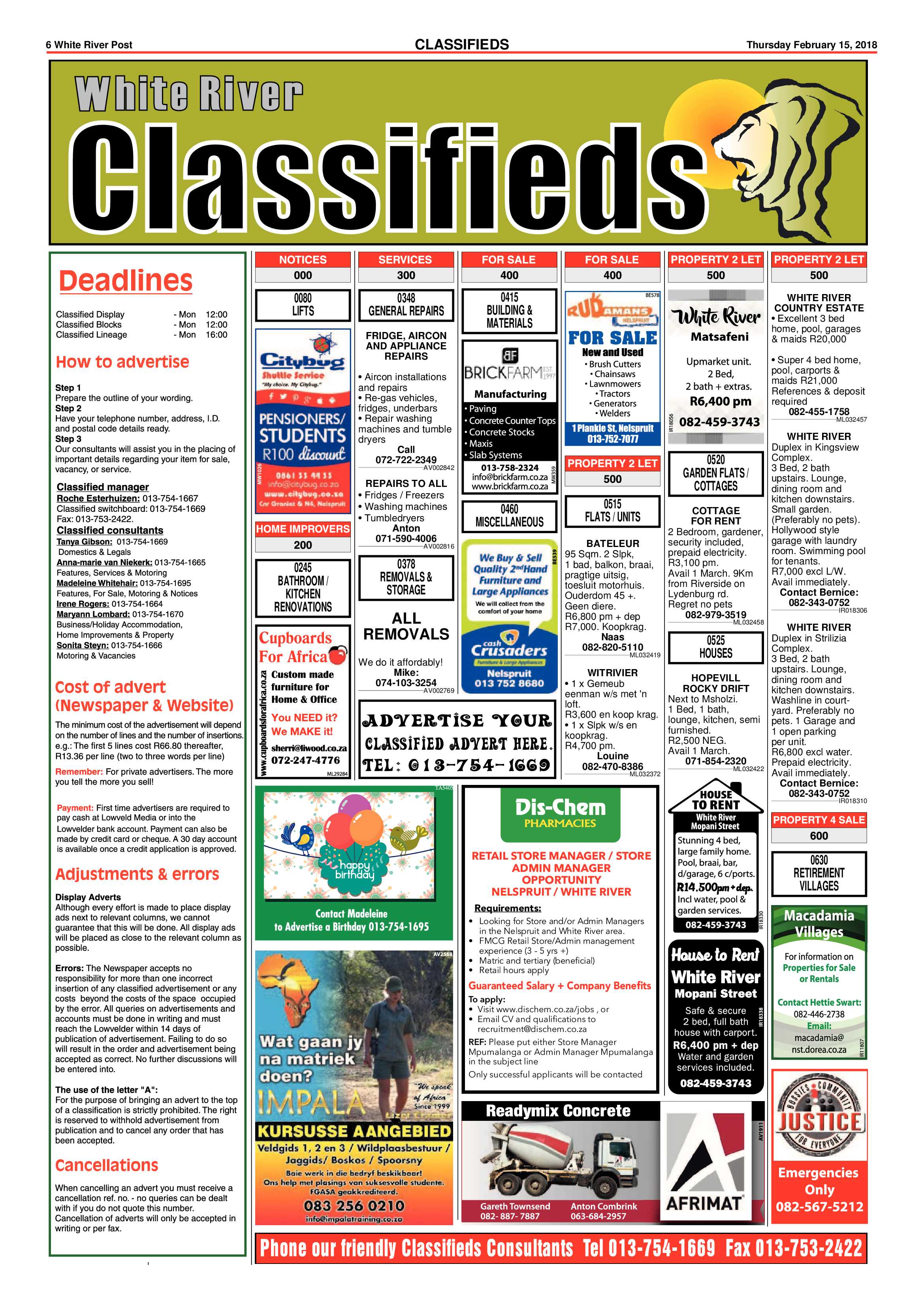 White River Post 15 February 2018 page 6