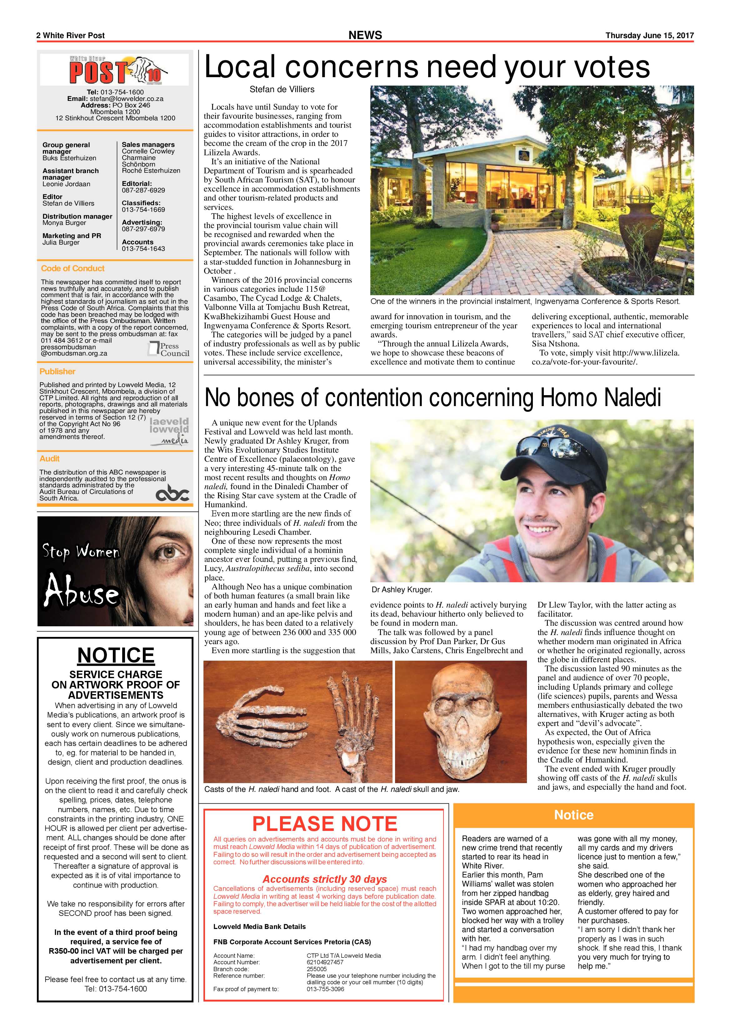 White River Post 15 June 2017 page 2