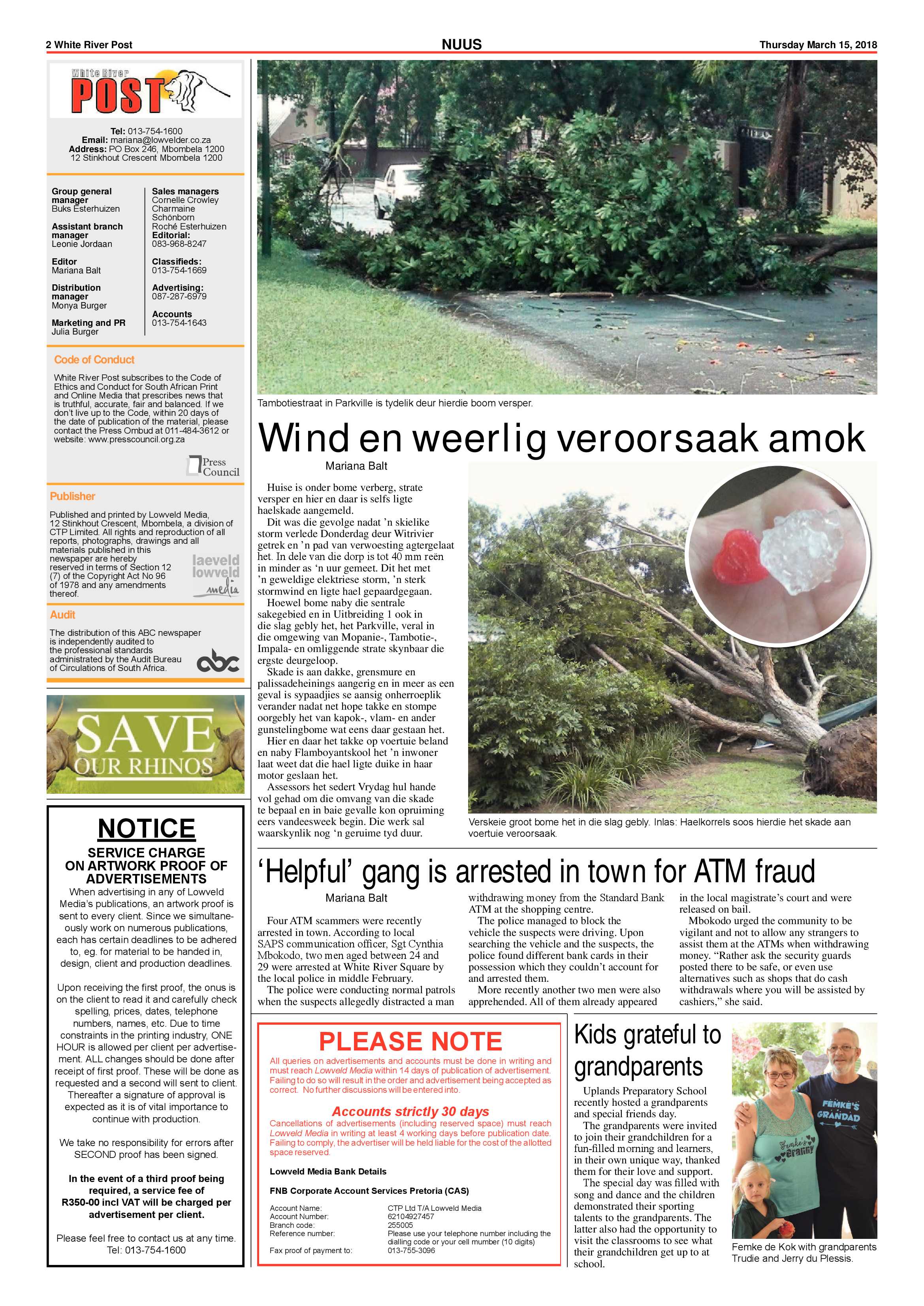 White River Post 15 March 2018 page 2