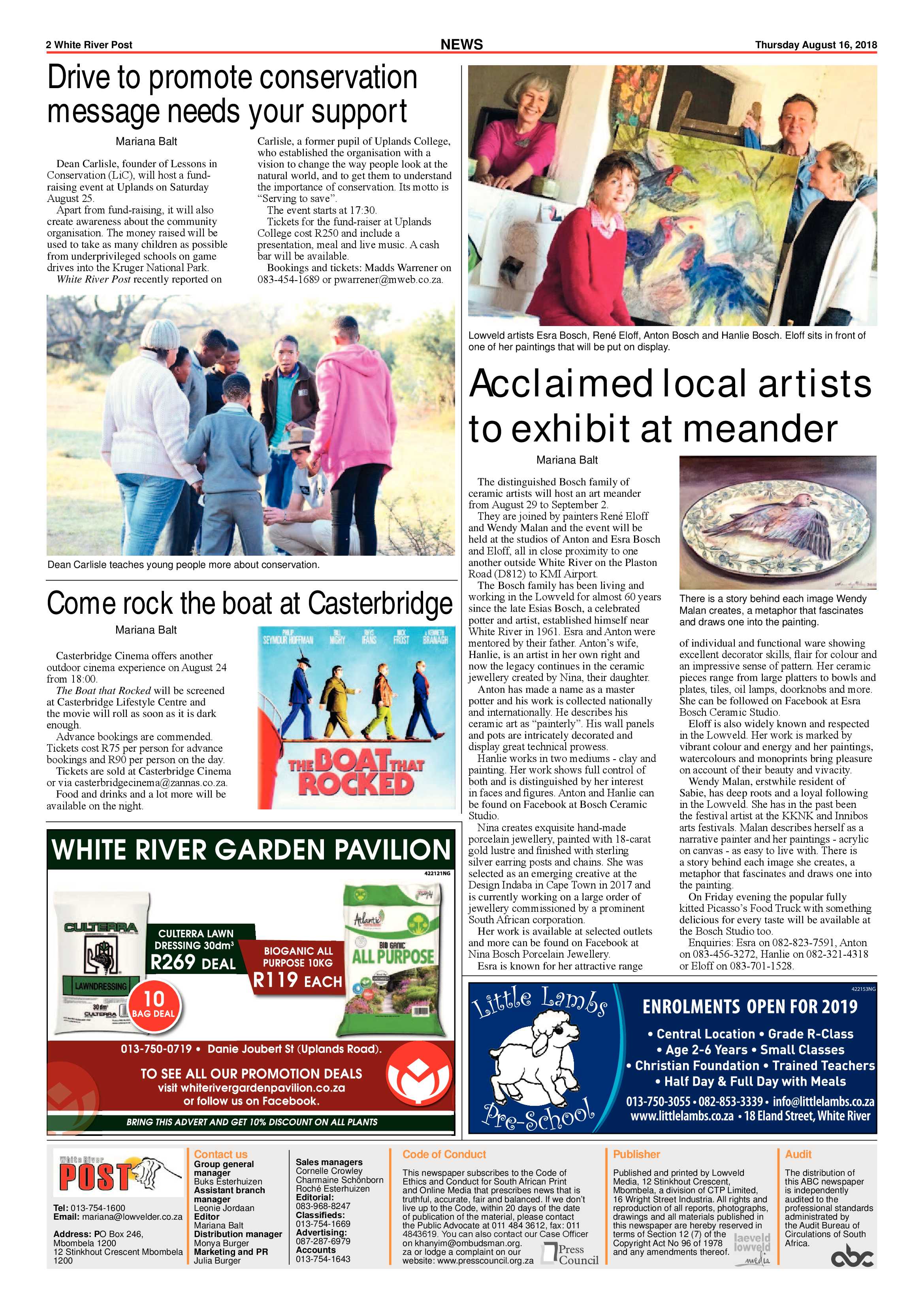 White River Post 16 August 2018 page 2