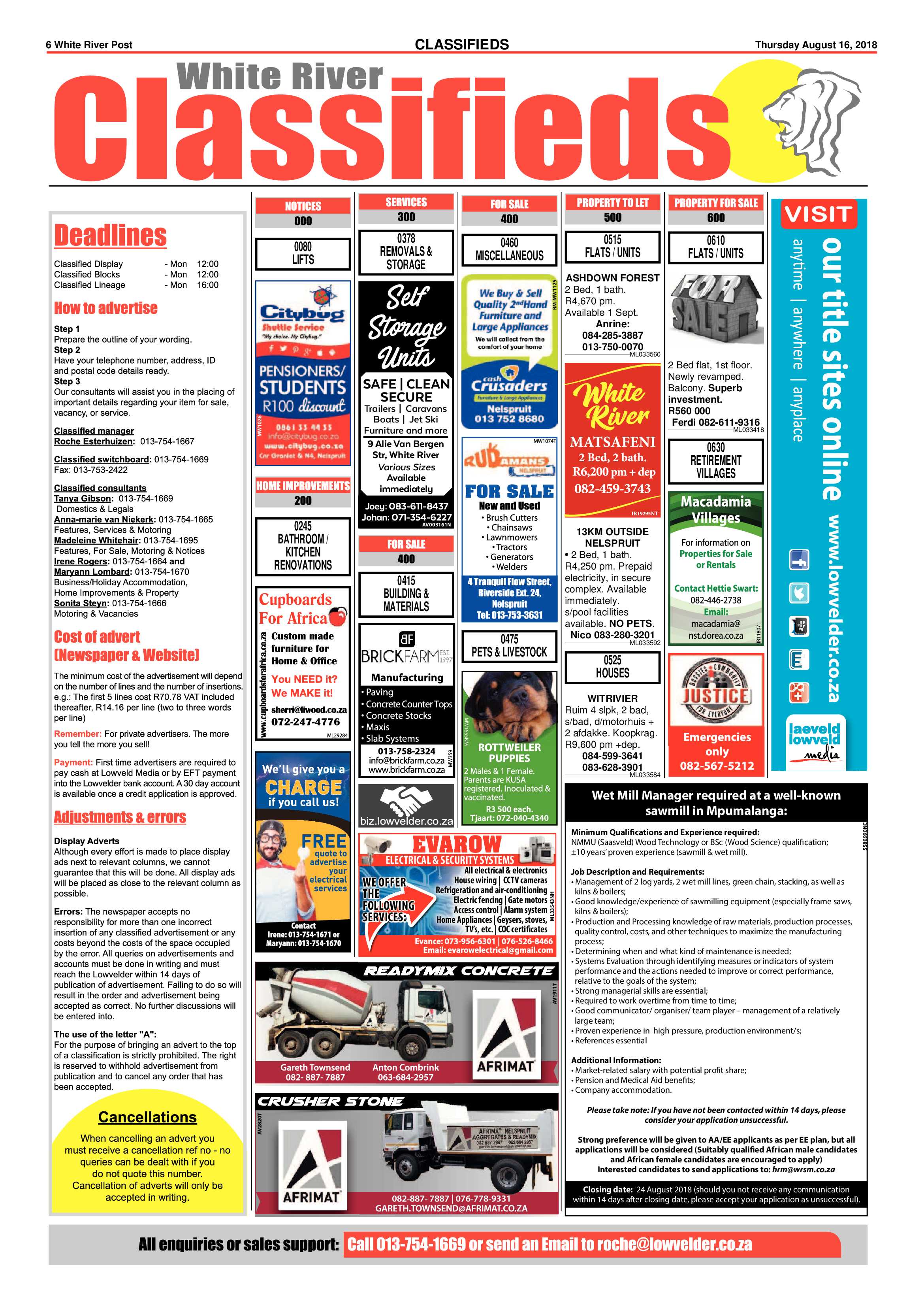 White River Post 16 August 2018 page 6