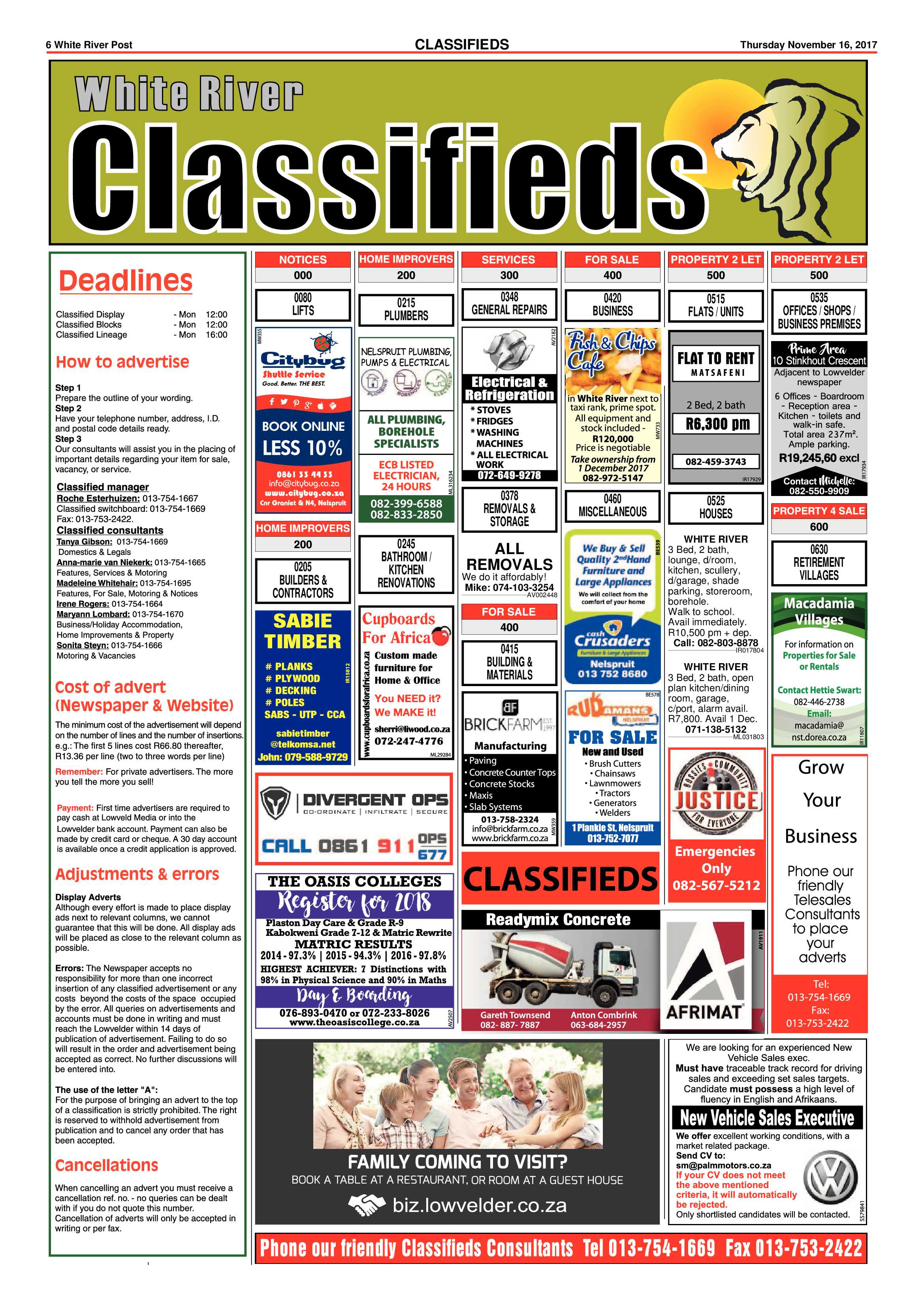 White River Post 16 November 2017 page 6