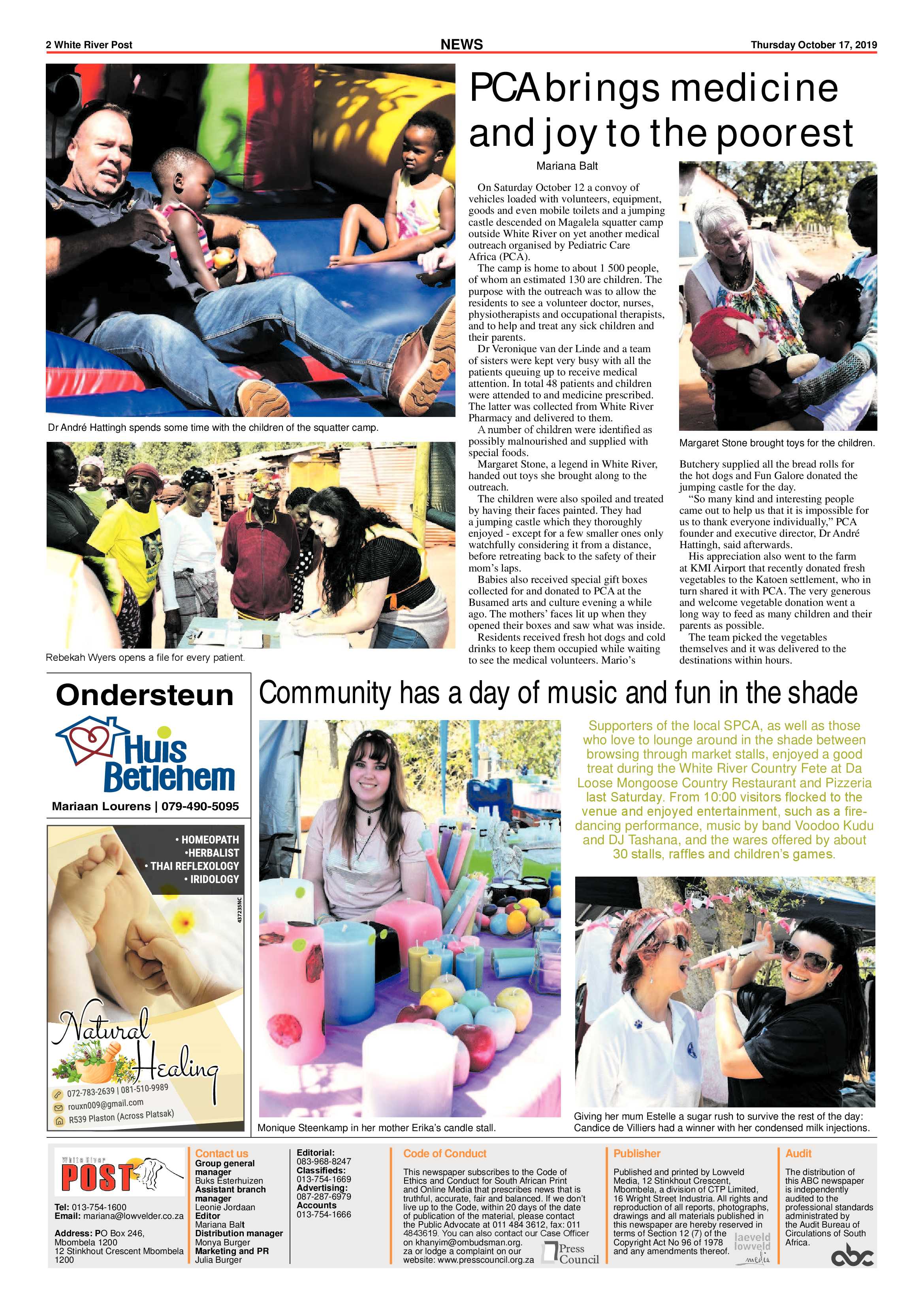White River Post 17 October 2019 page 2