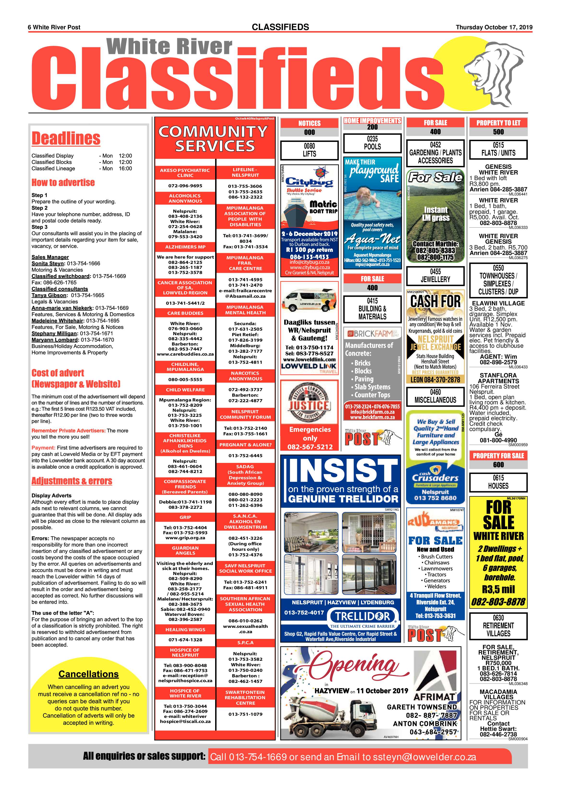 White River Post 17 October 2019 page 6
