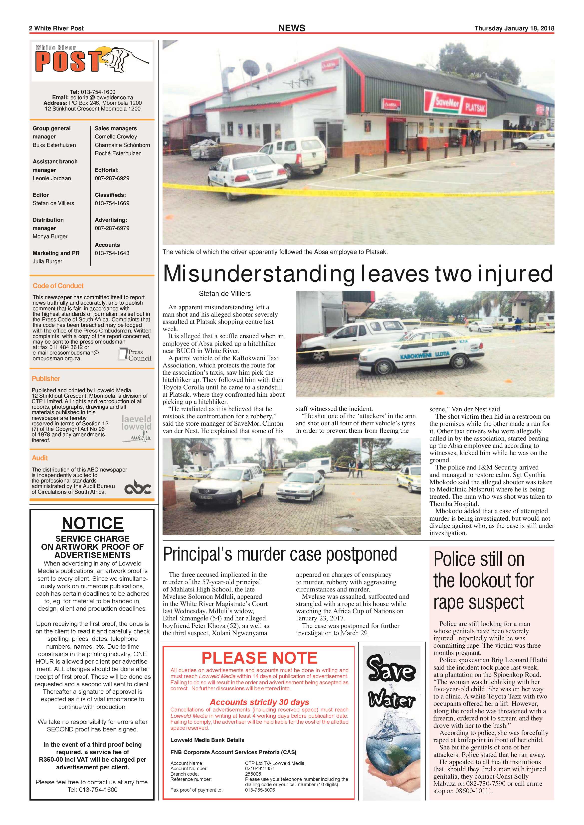 White River Post 18 January 2018 page 2