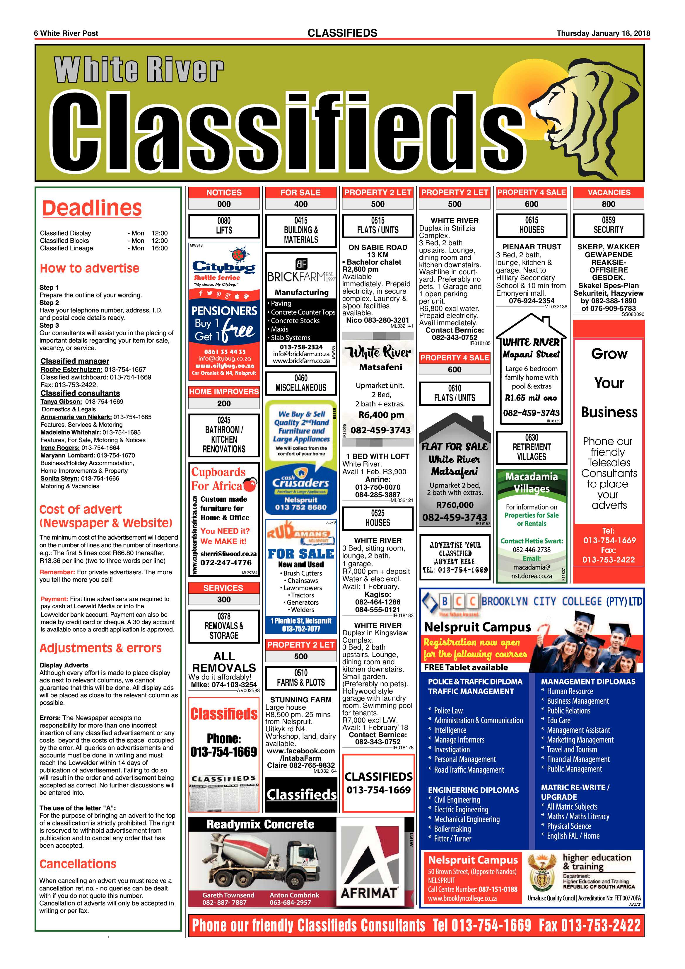White River Post 18 January 2018 page 6