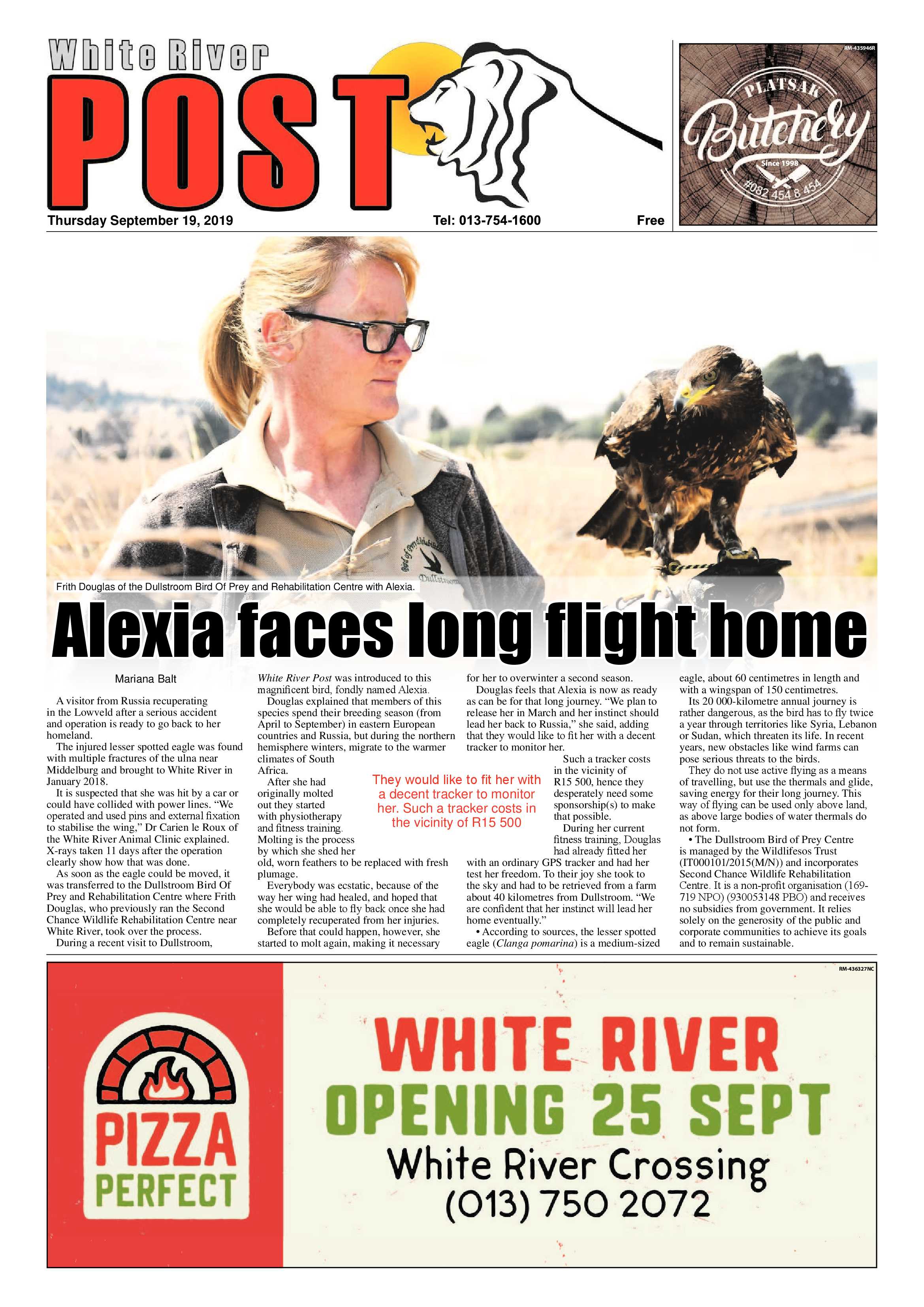White River Post 19 September 2019 page 1