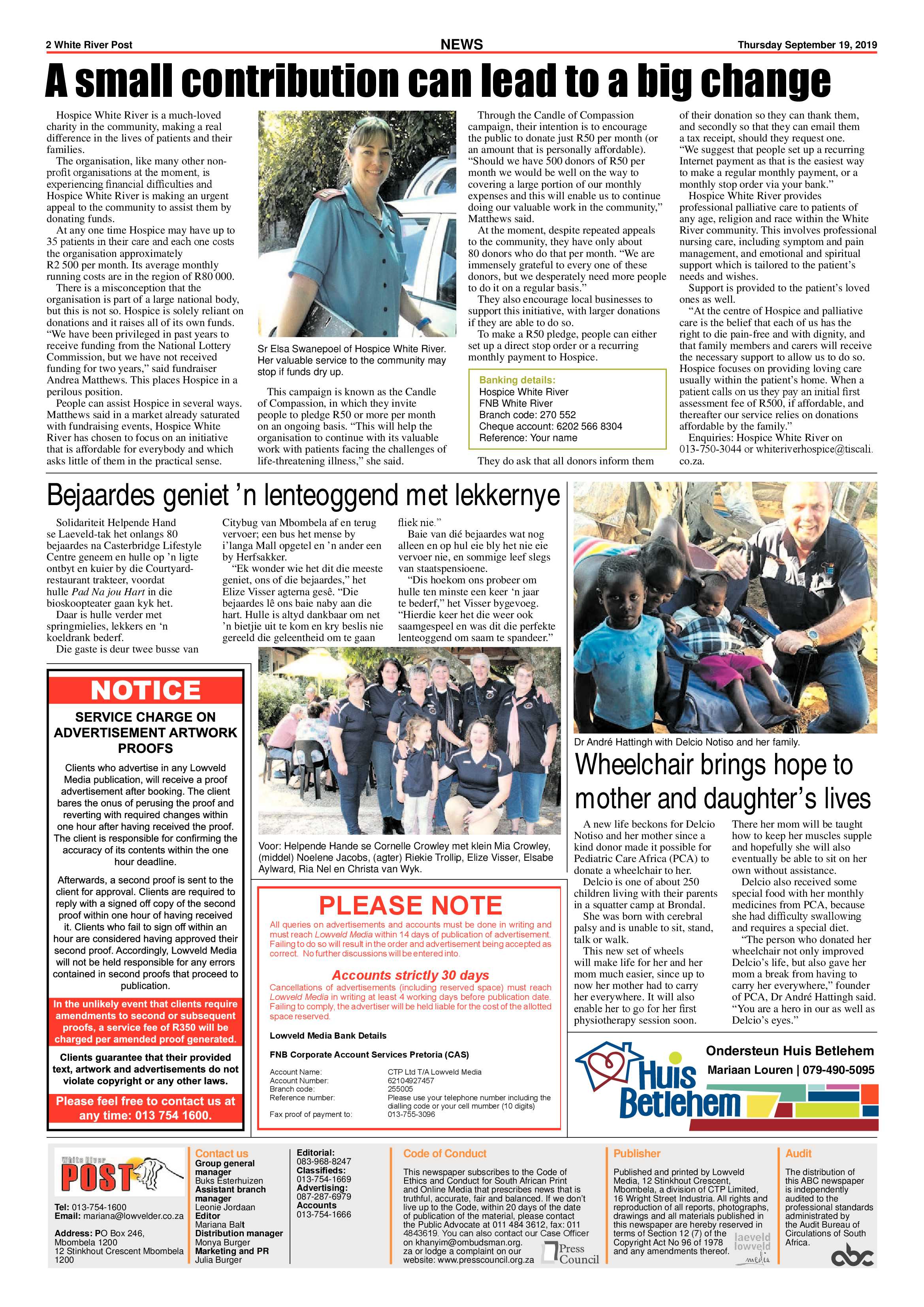 White River Post 19 September 2019 page 2