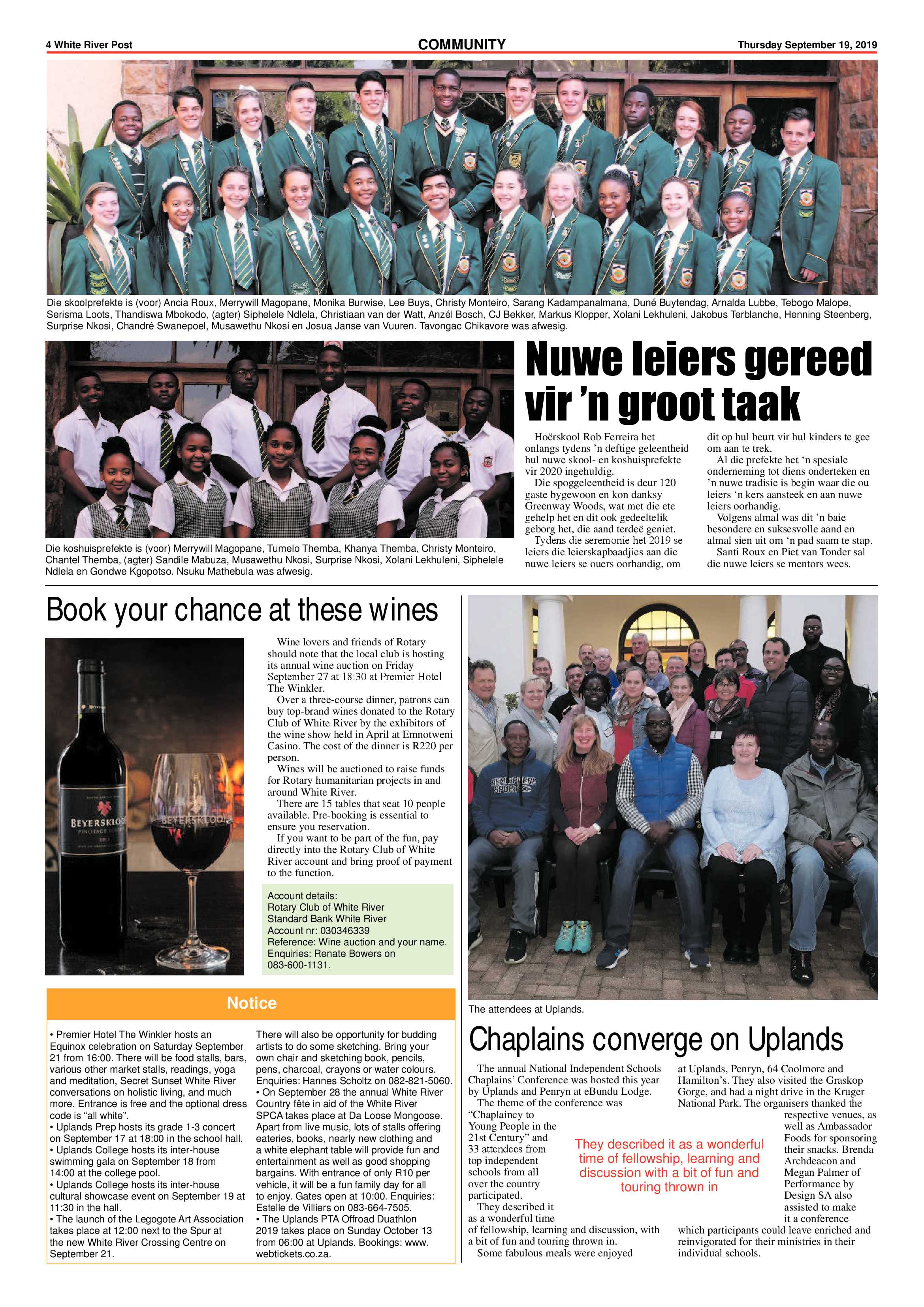 White River Post 19 September 2019 page 4