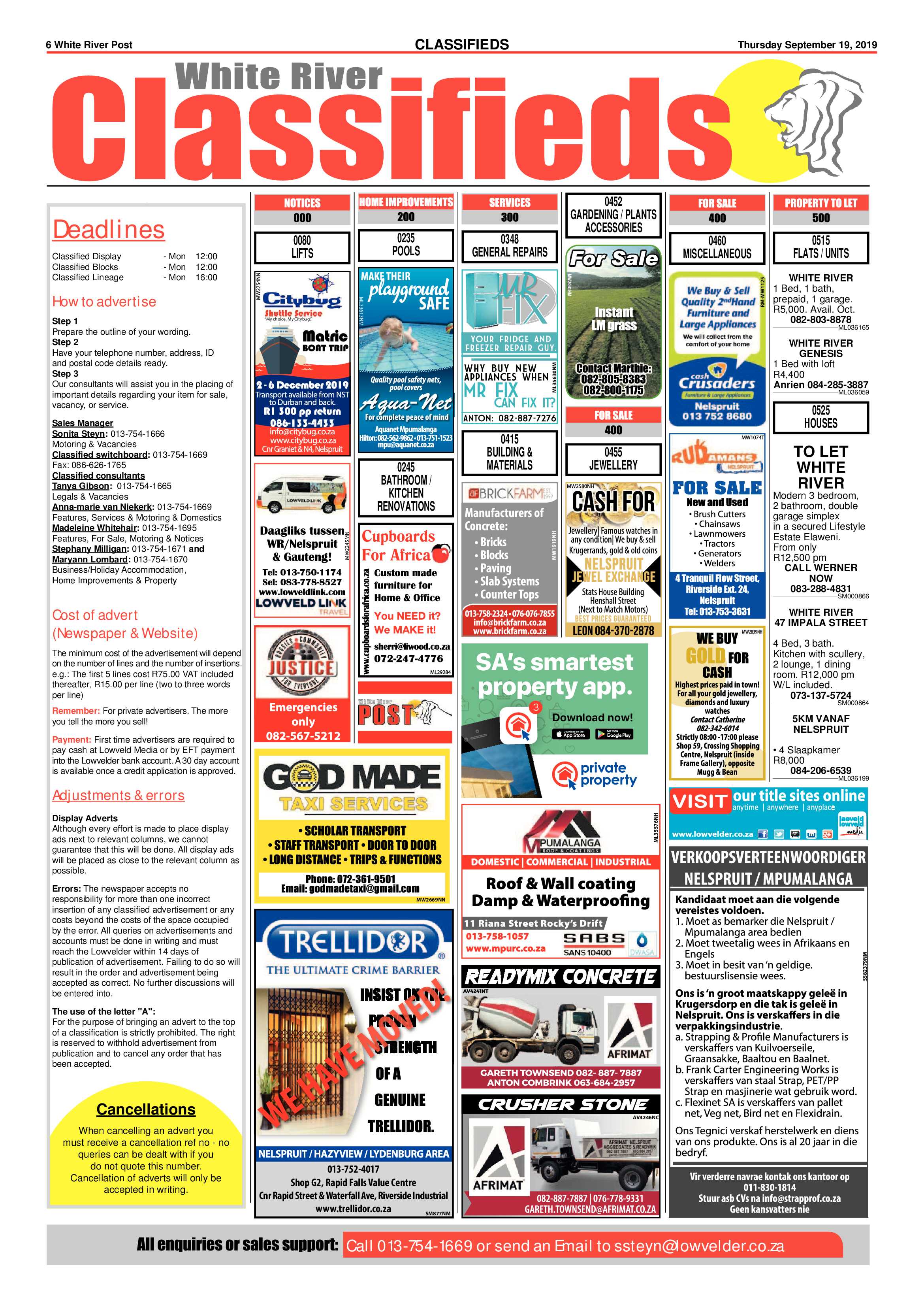 White River Post 19 September 2019 page 6