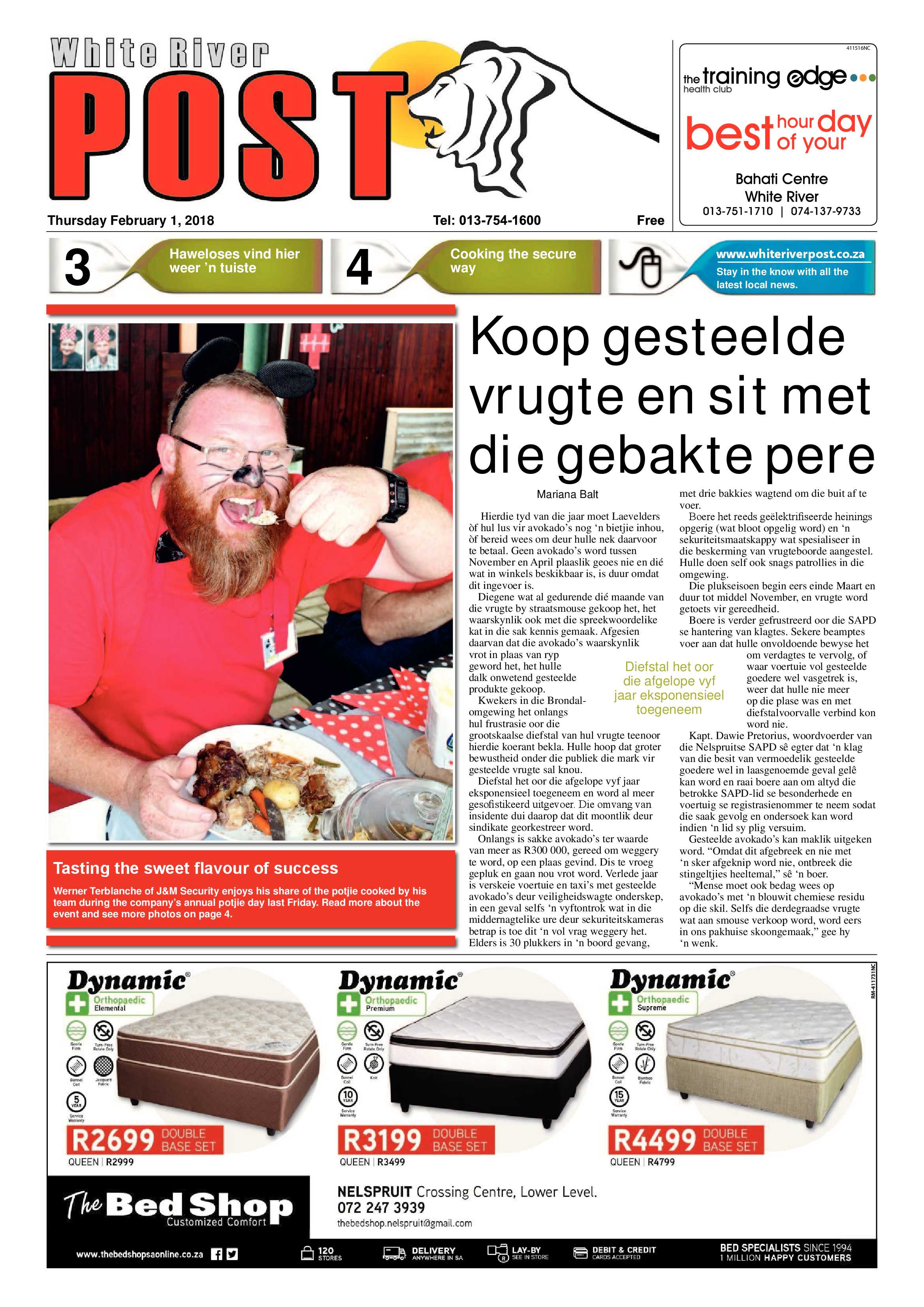 White River Post 1 February 2018 page 1