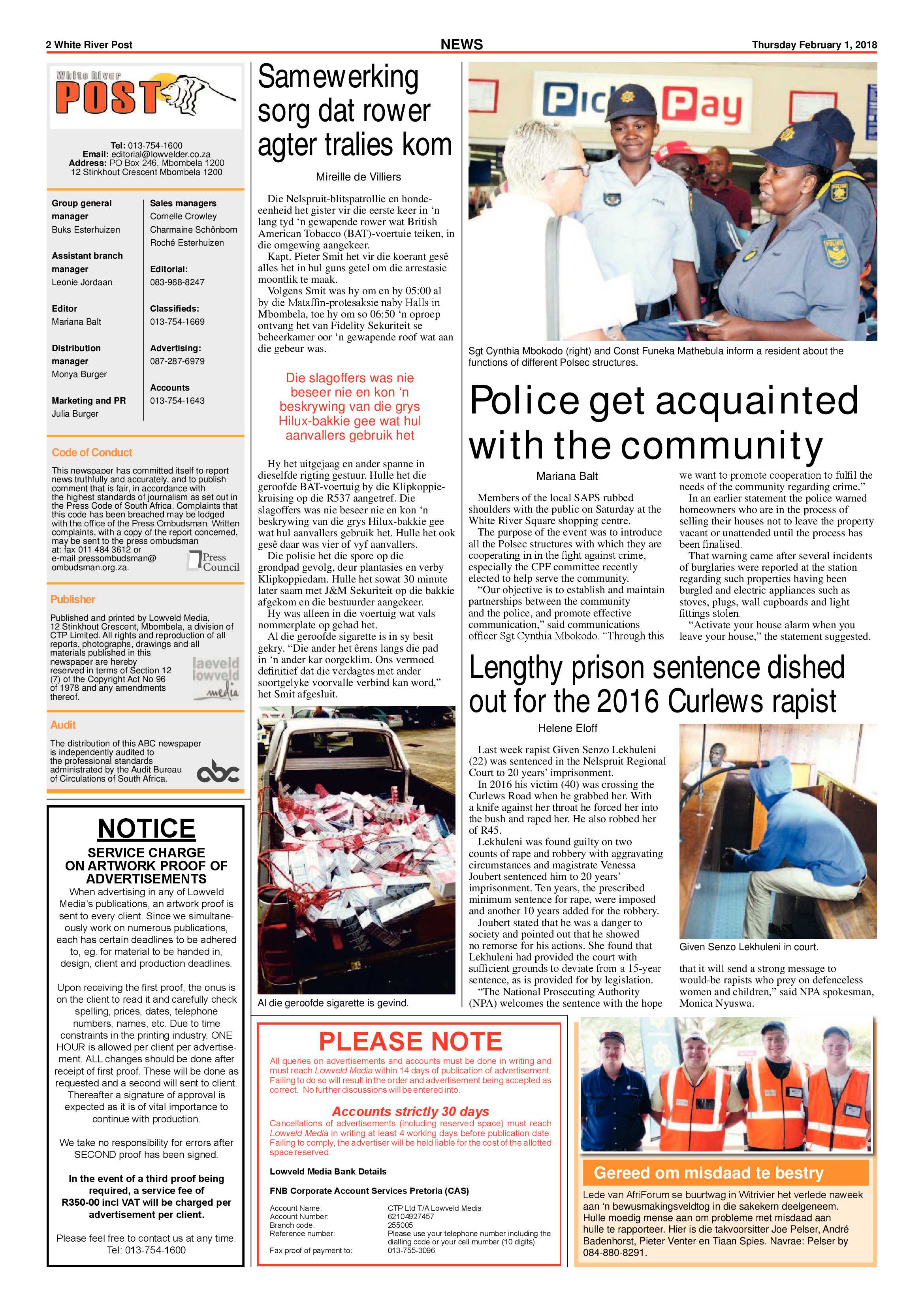 White River Post 1 February 2018 page 2