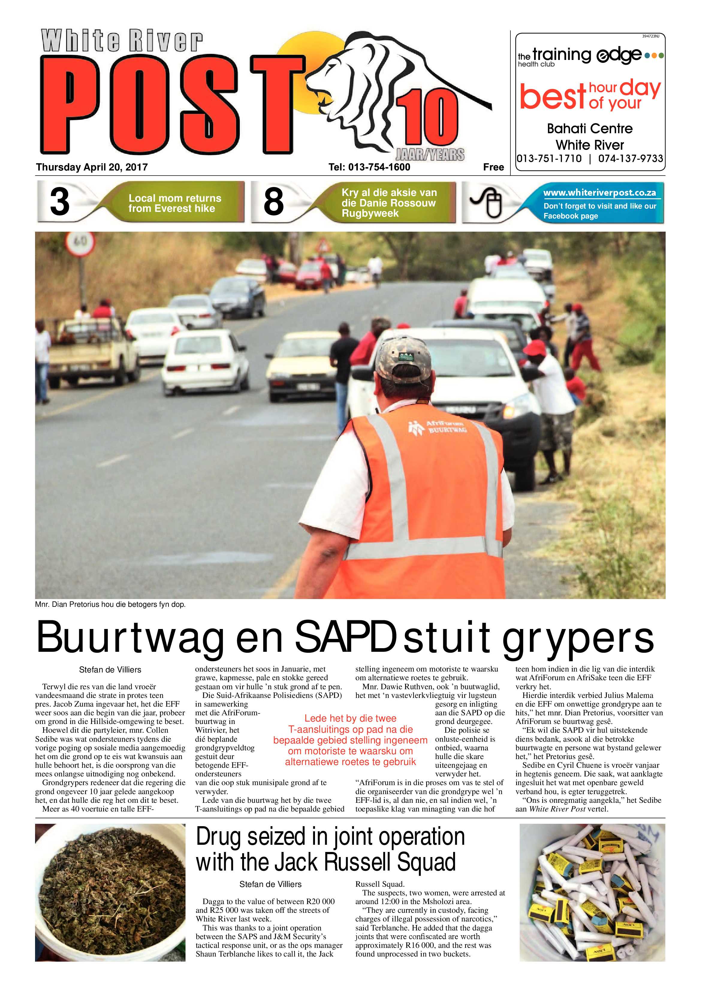 White River Post 20 April 2017 page 1