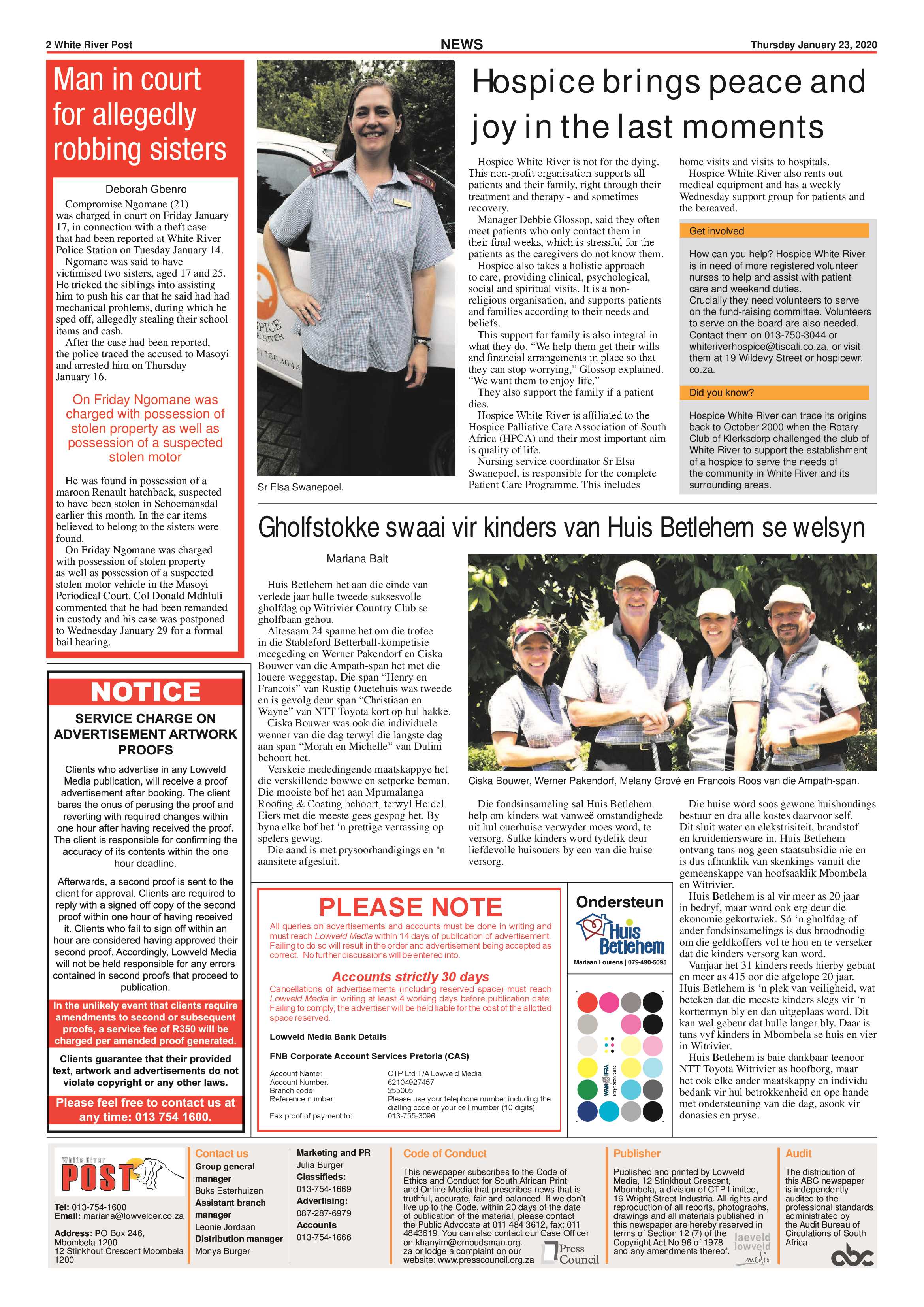White River Post 23 January 2020 page 2