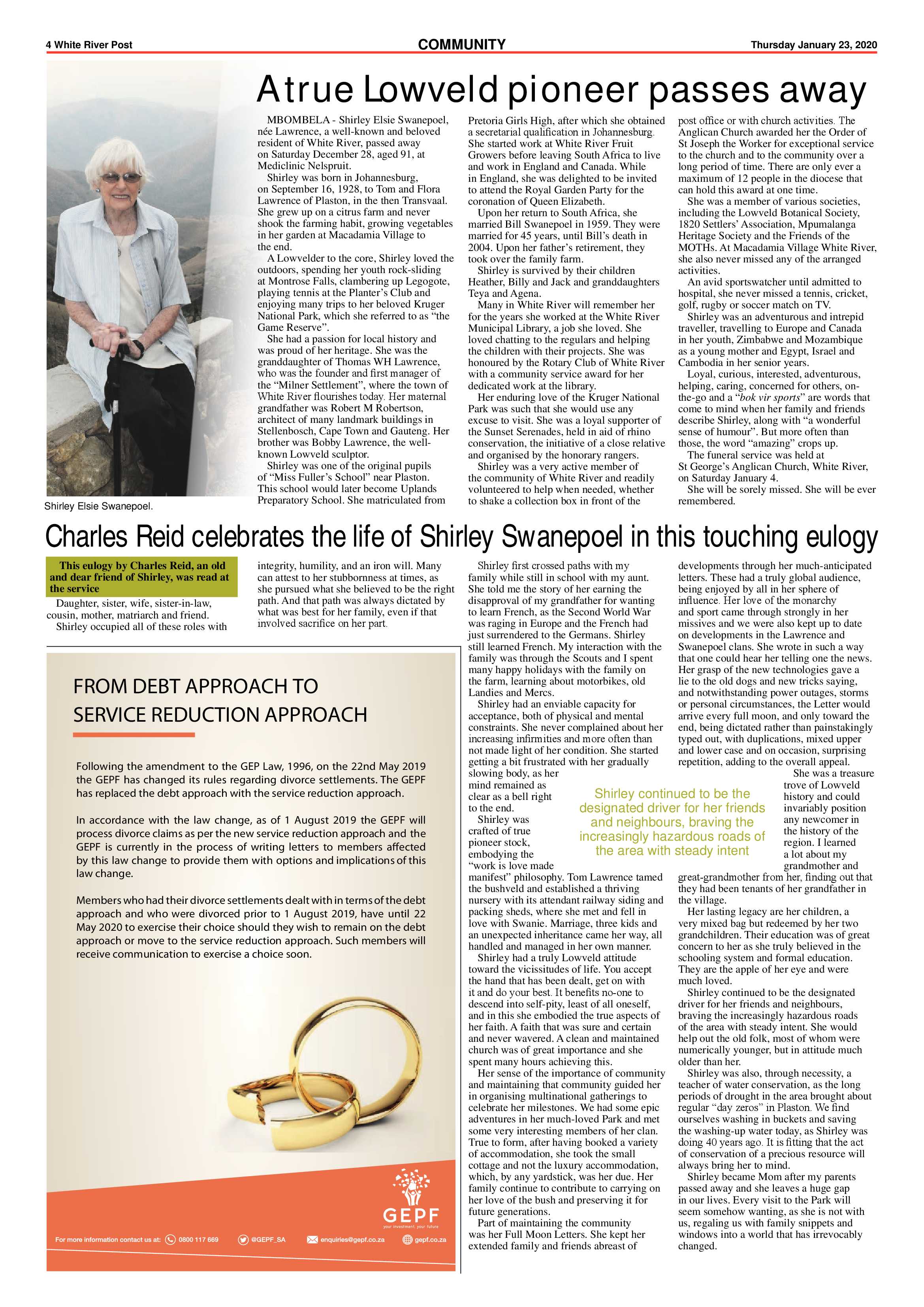 White River Post 23 January 2020 page 4