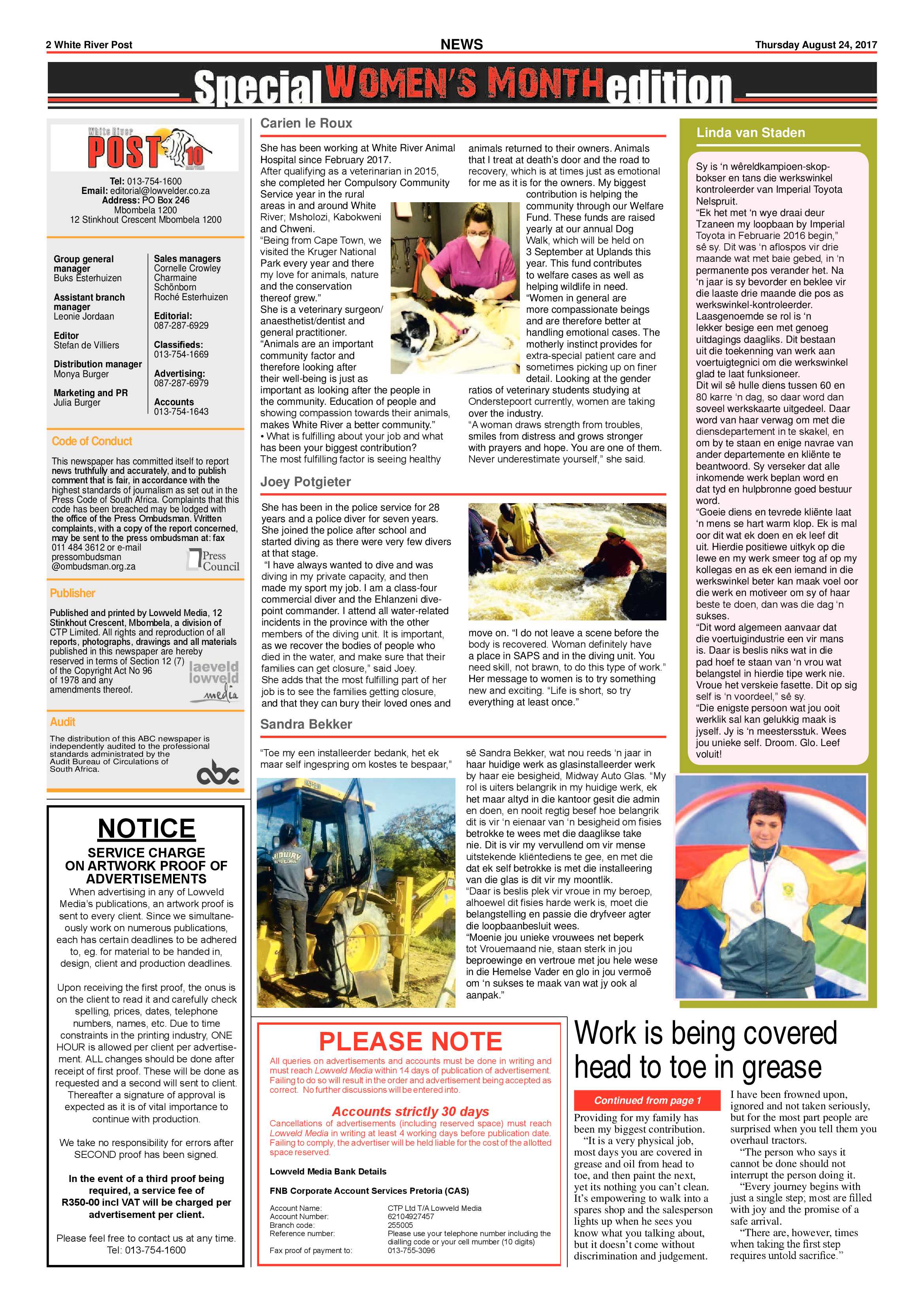 White River Post 24 August 2017 page 2