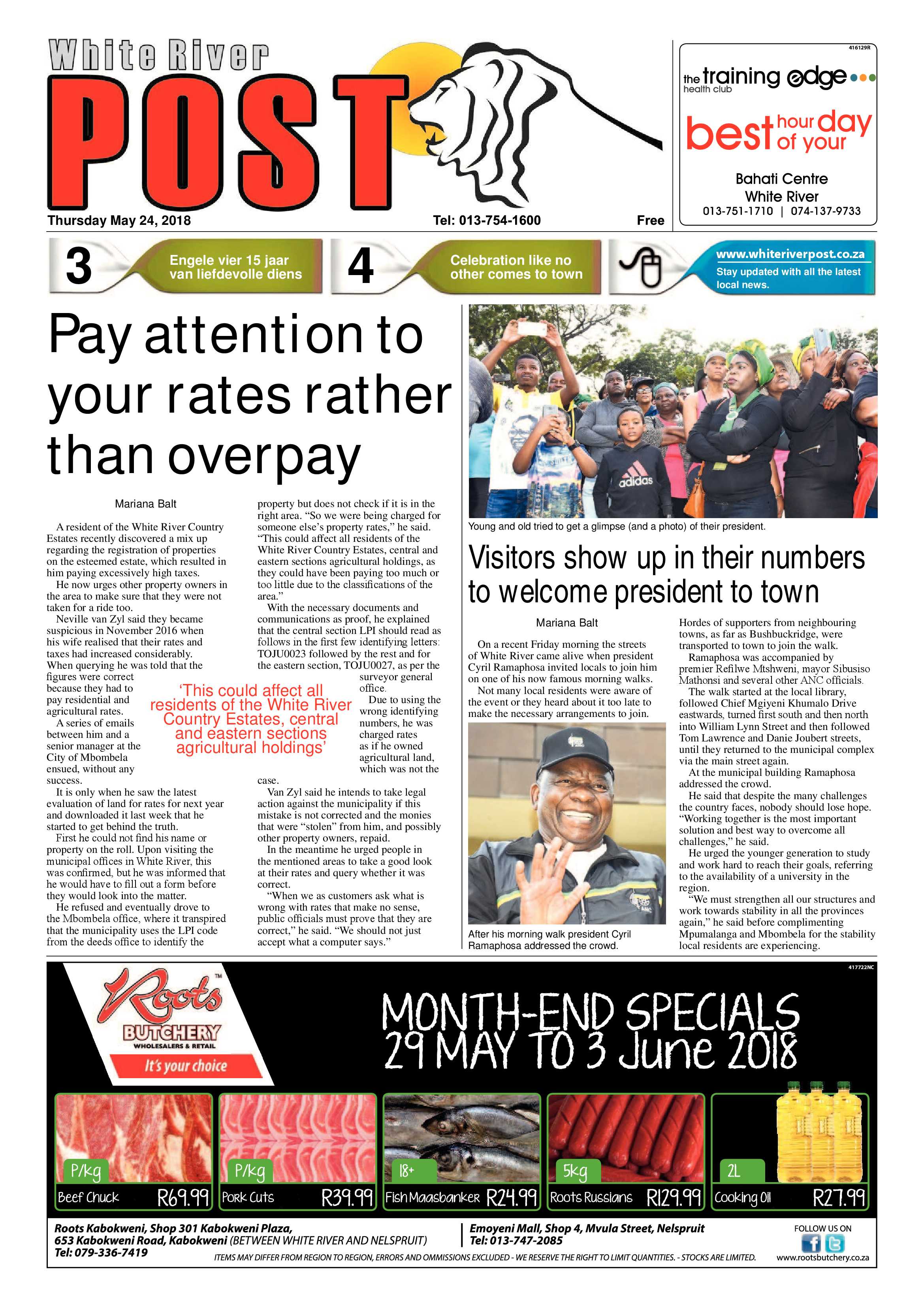 White River Post 24 May 2018 page 1
