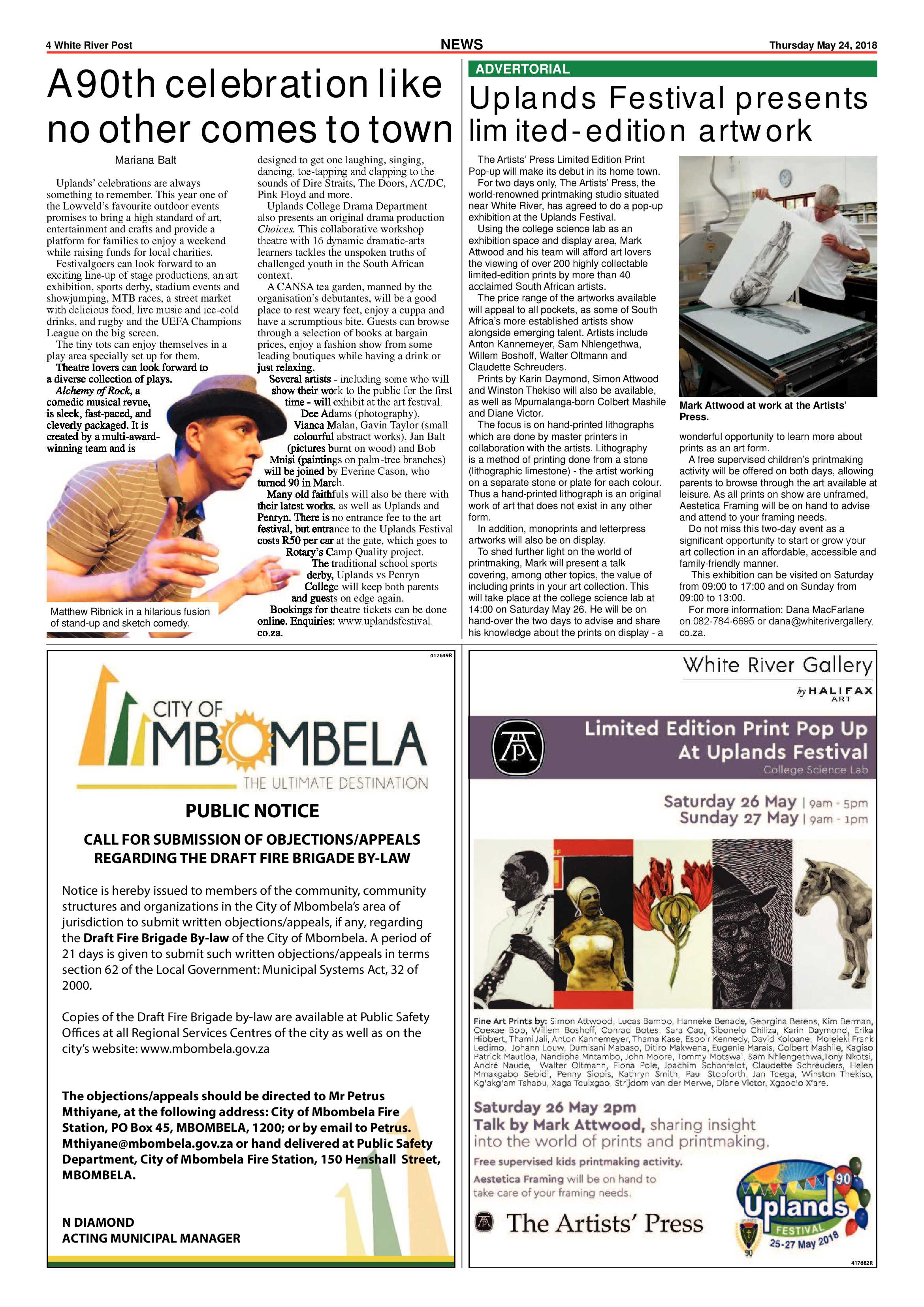 White River Post 24 May 2018 page 4