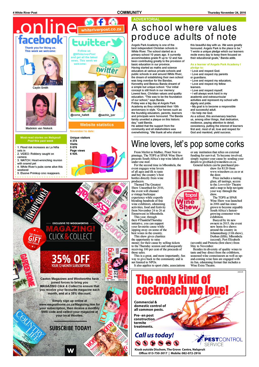 White River Post 24 November 2016 page 4