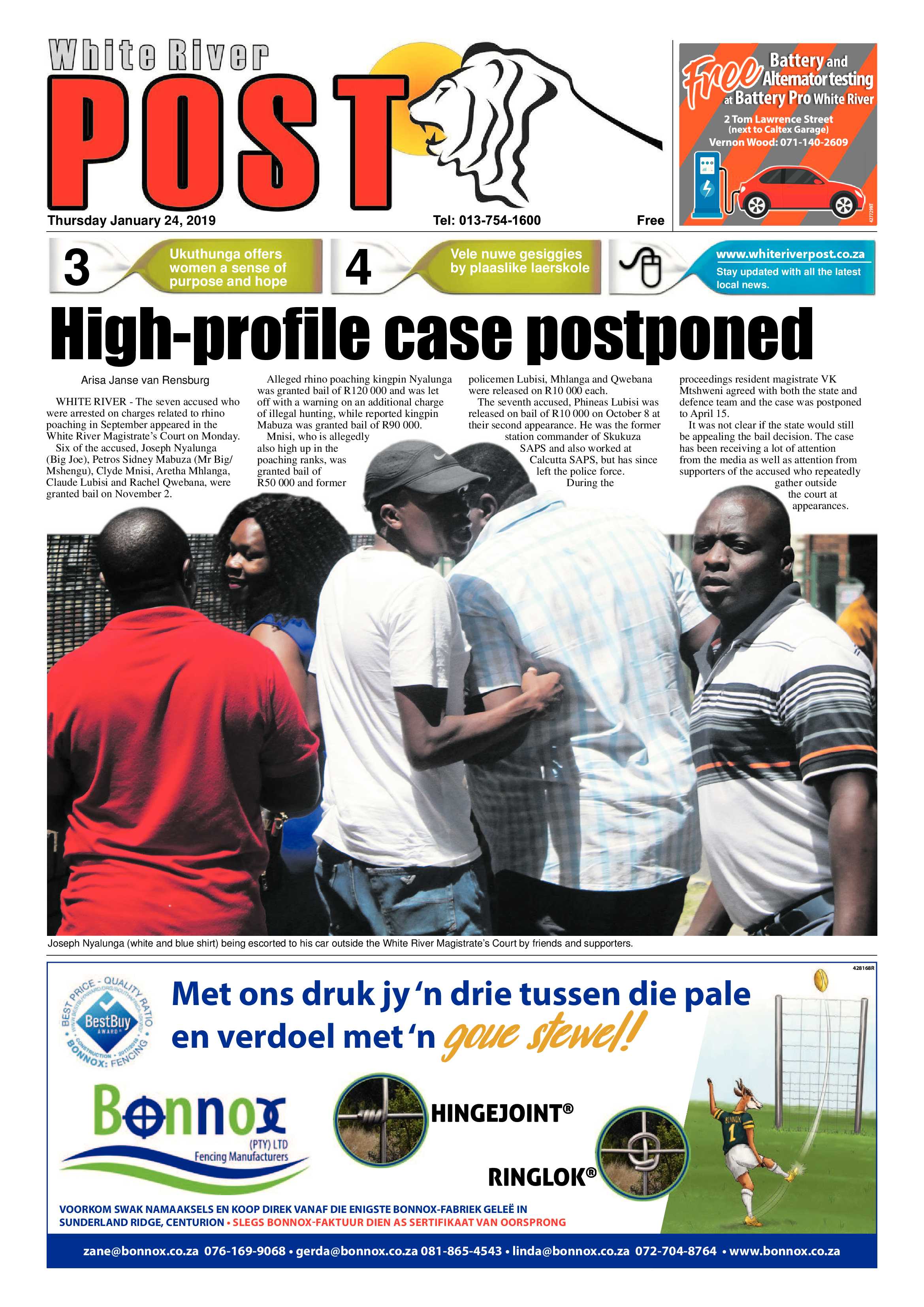 White River Post 24 January 2019 page 1