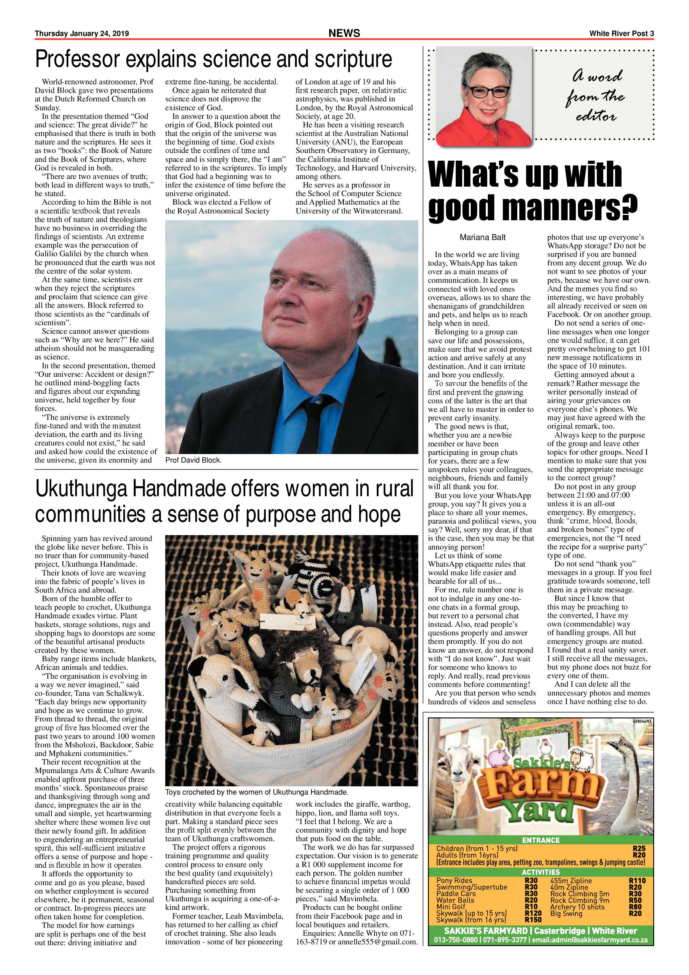 White River Post 24 January 2019 page 3
