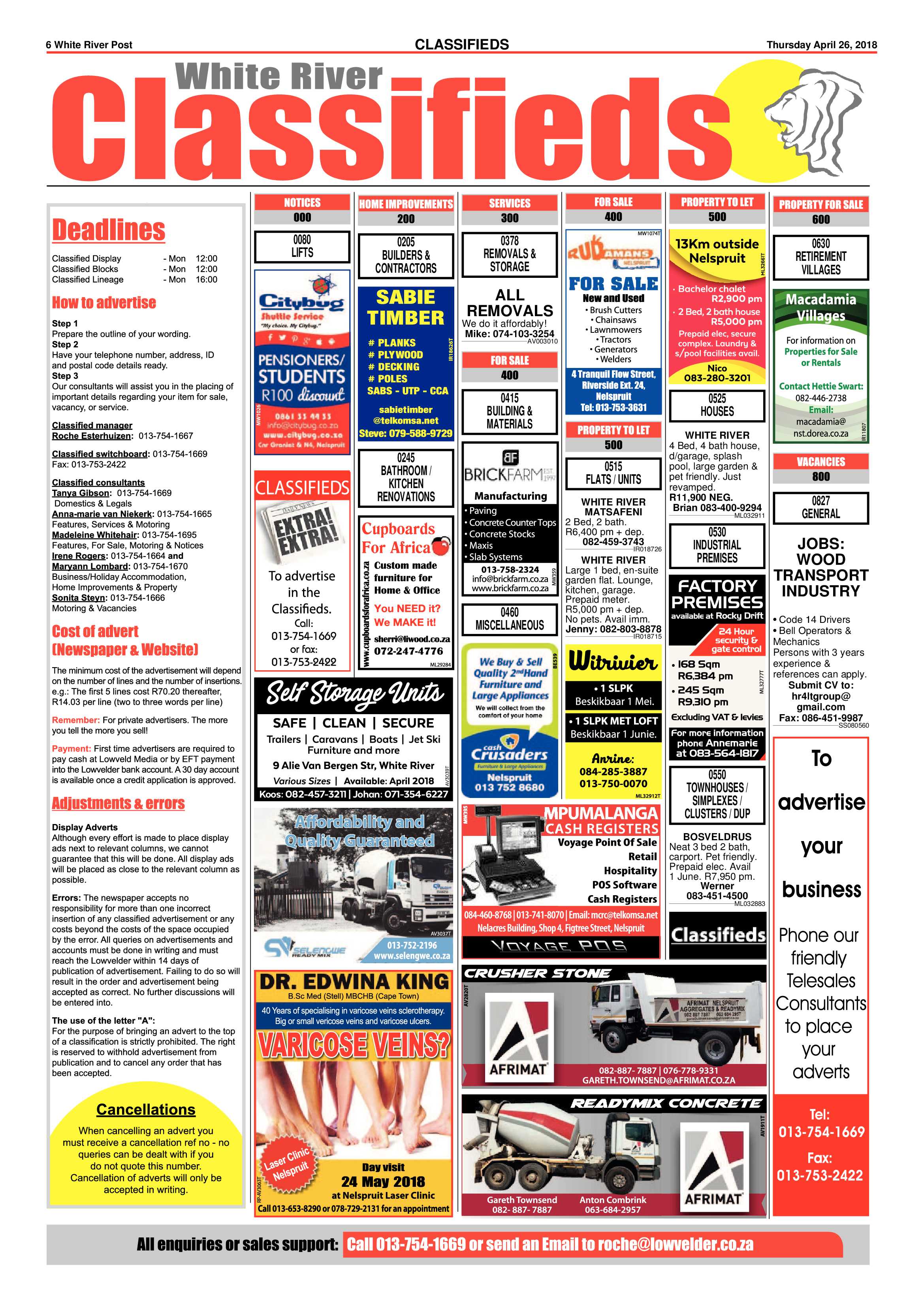 White River Post 26 April 2018 page 6
