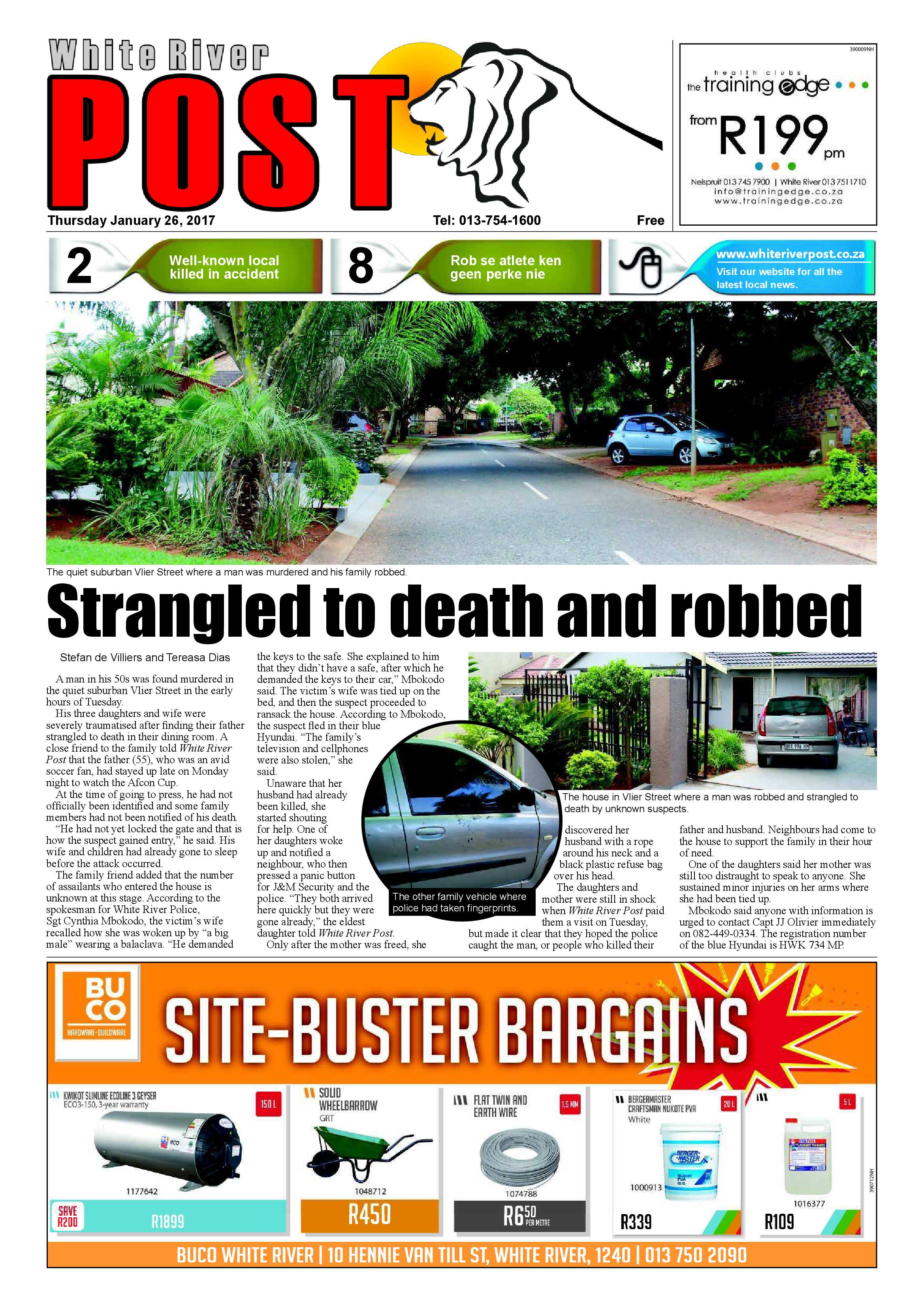 White River Post 26 January 2017 page 1