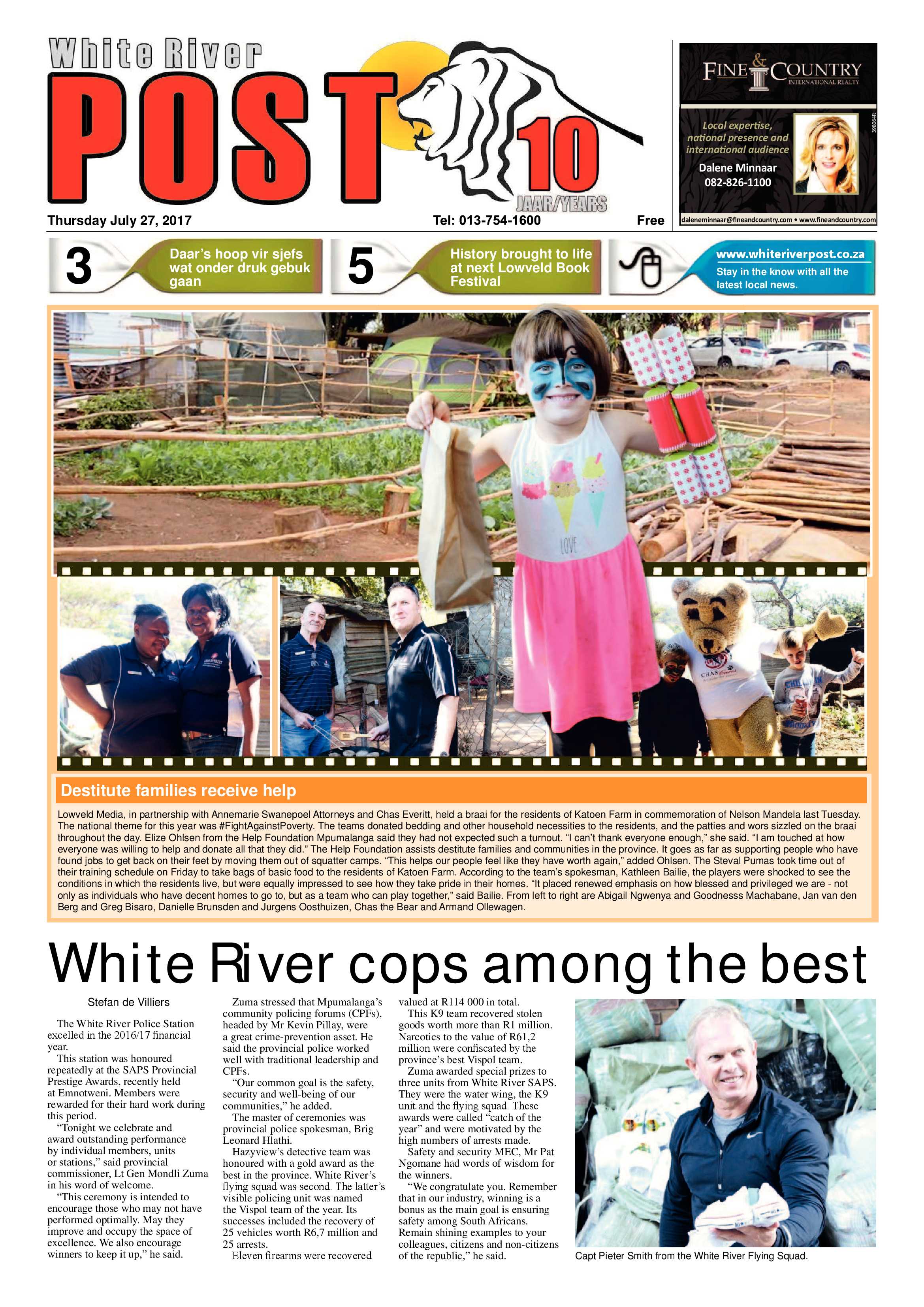 White River Post 27 July 2017 page 1