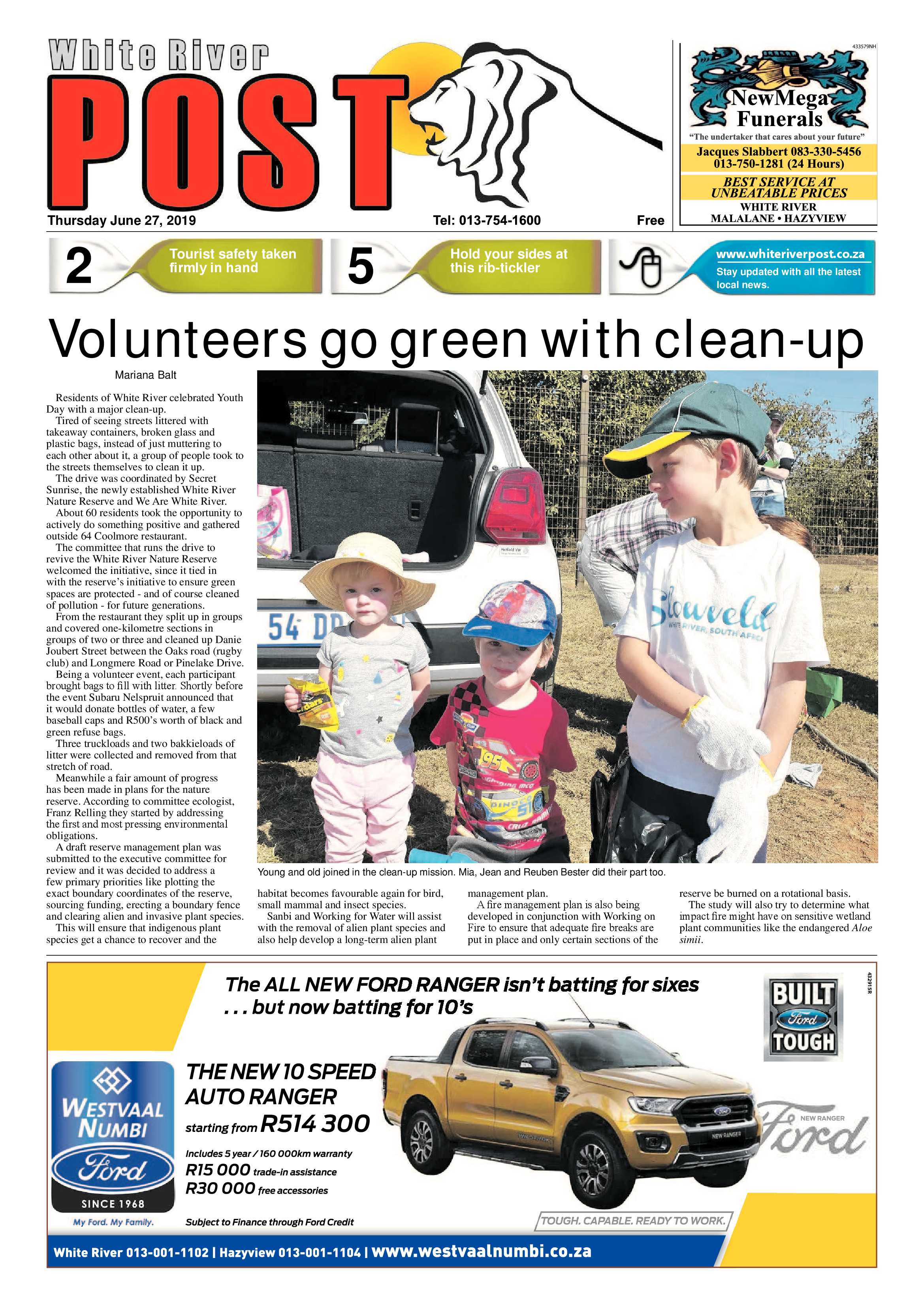 White River Post 27 June 2019 page 1