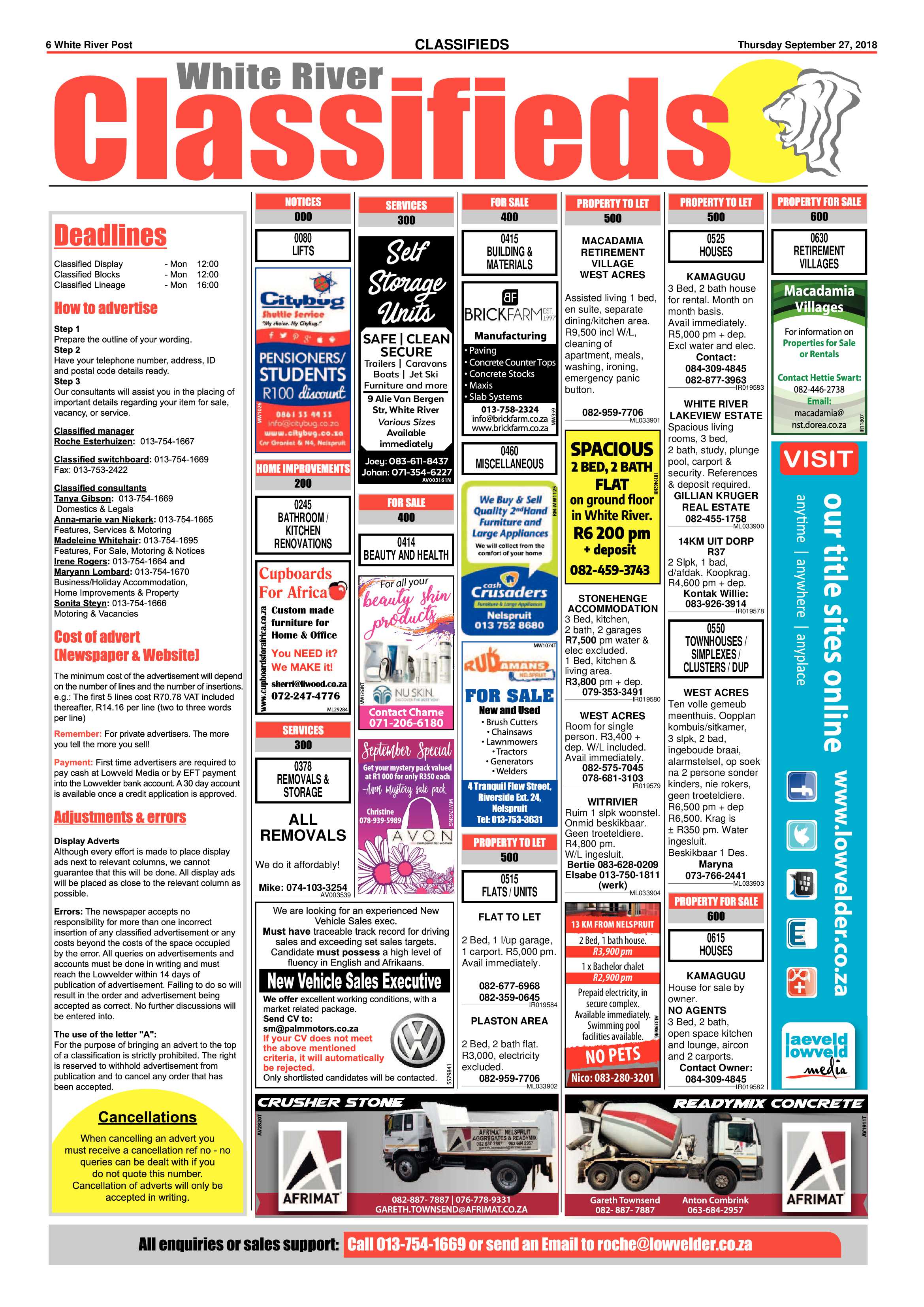 White River Post 28 September 2018 page 6
