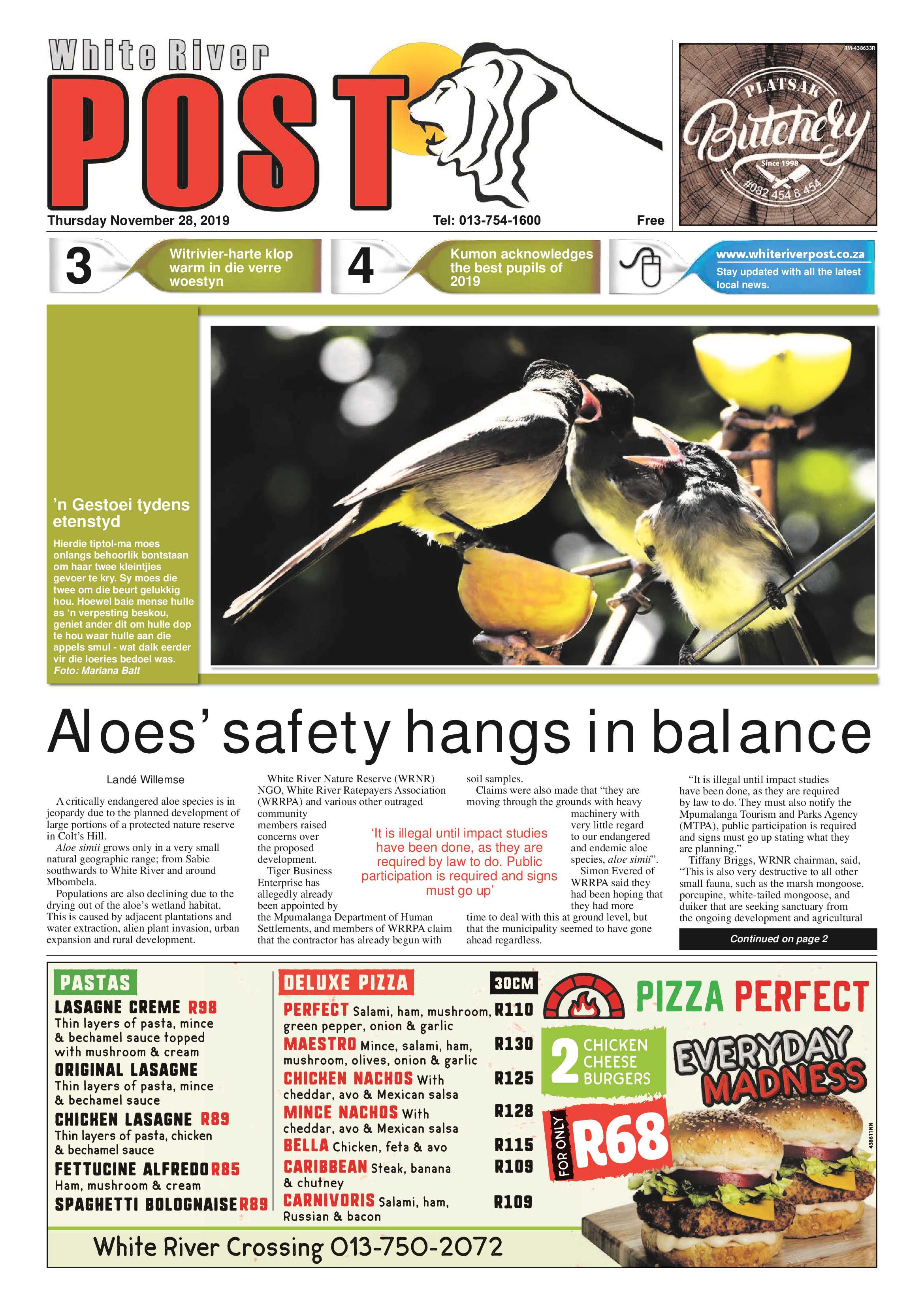 White River Post 28 November 2019 page 1