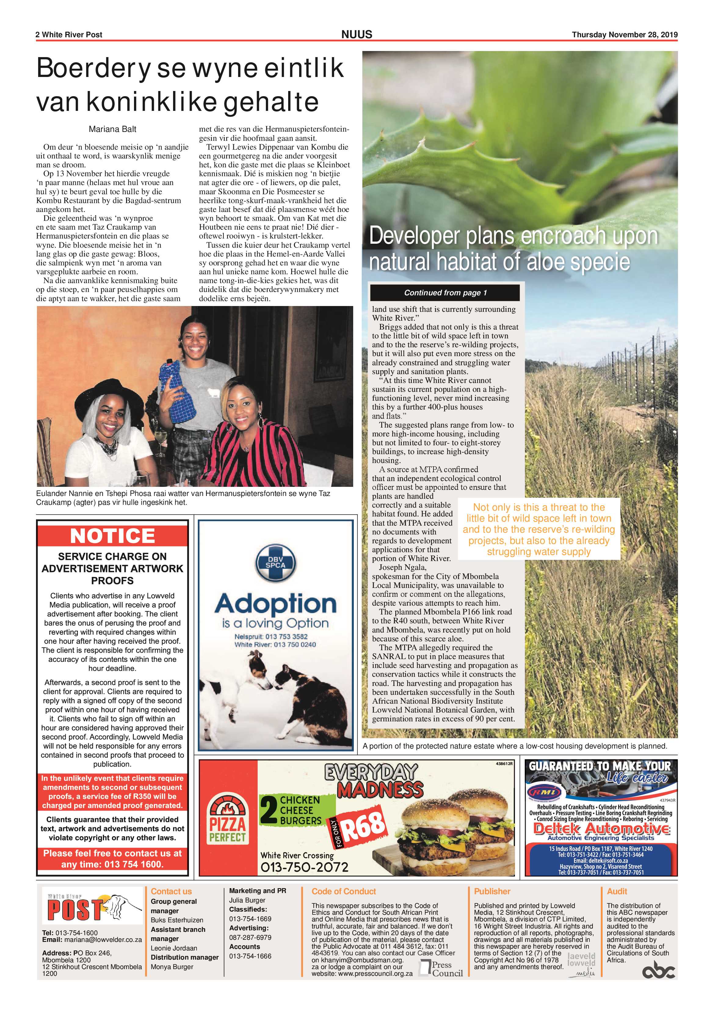 White River Post 28 November 2019 page 2