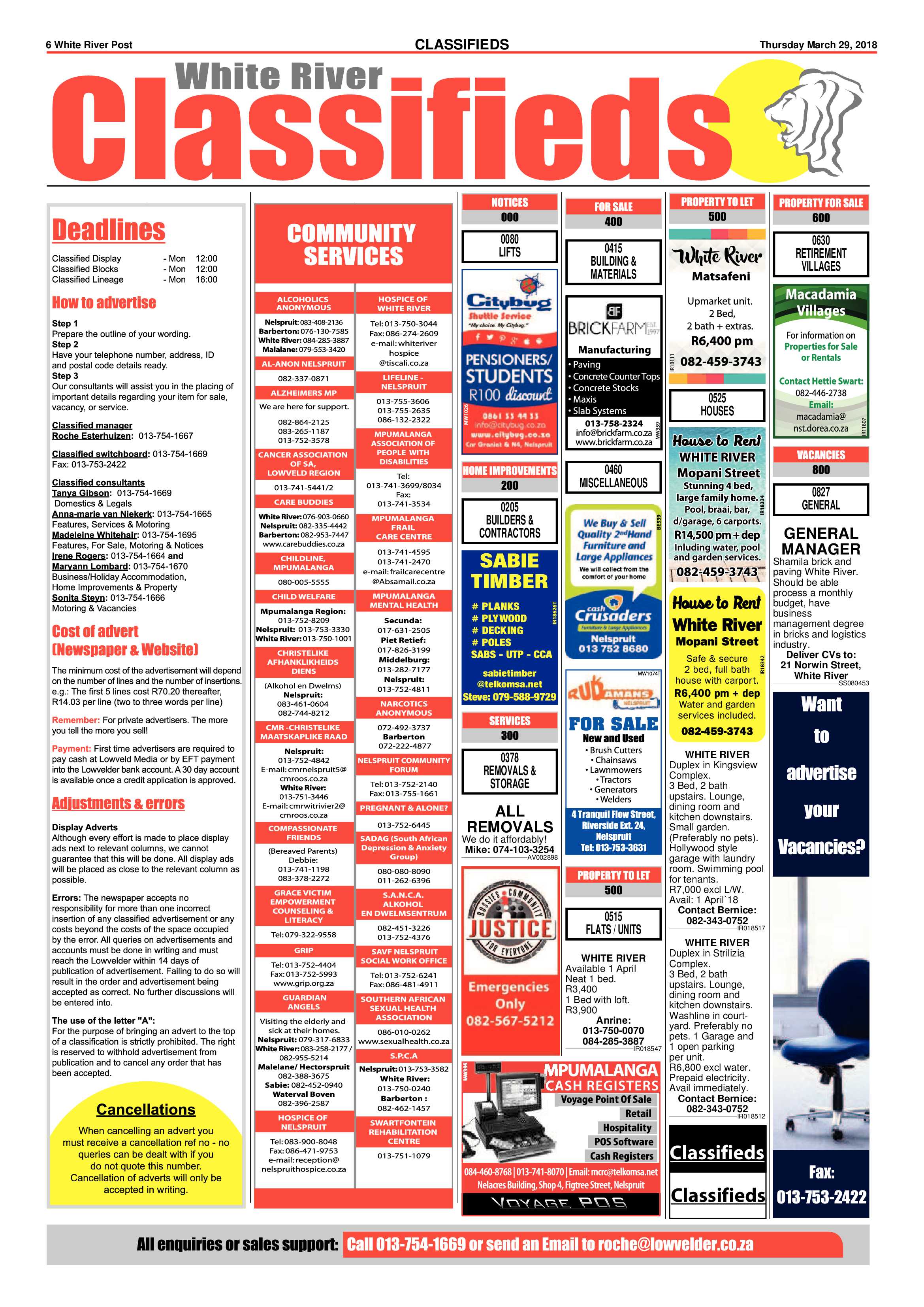 White River Post 29 March 2018 page 6