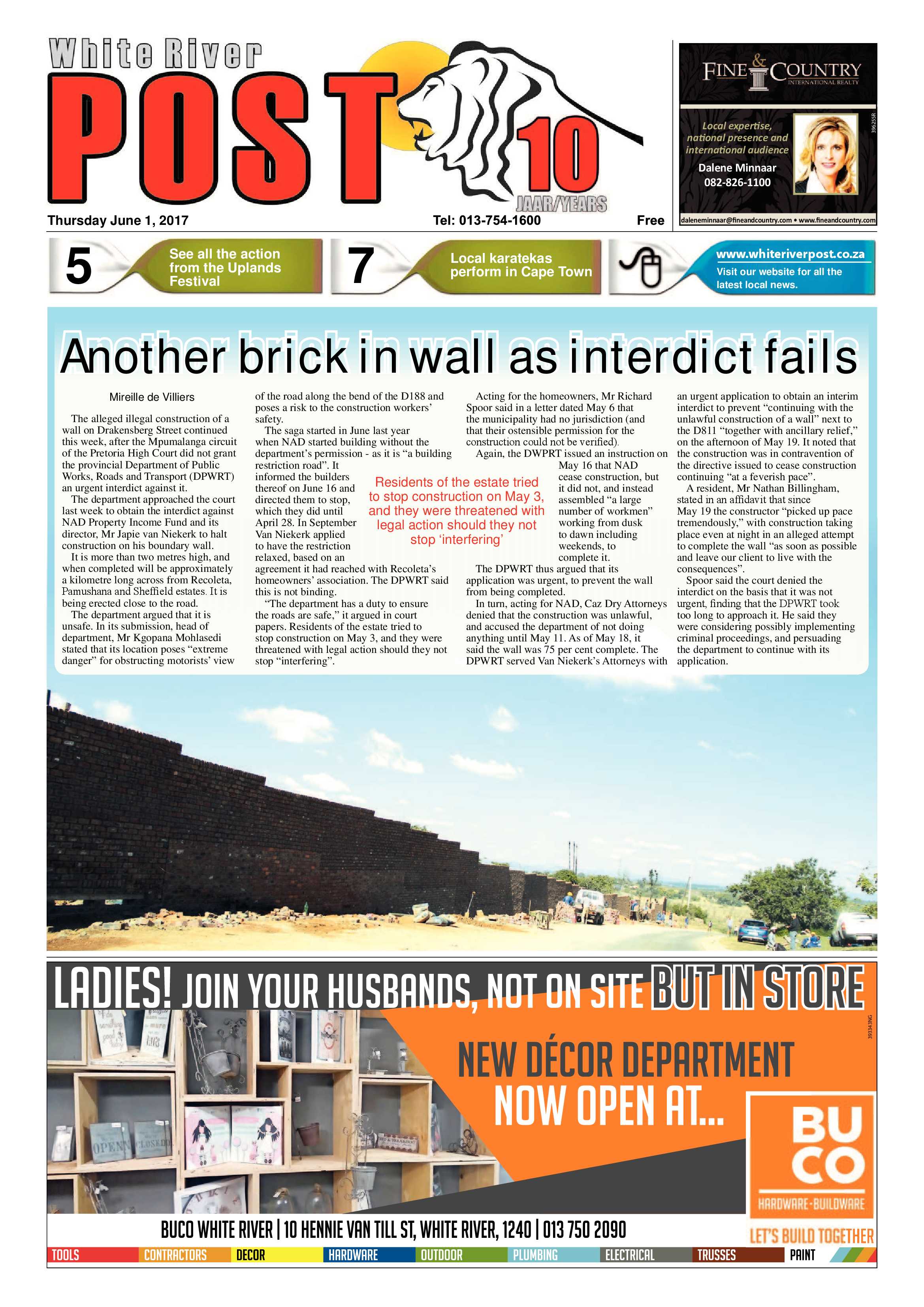 White River Post 2 June 2017 page 1