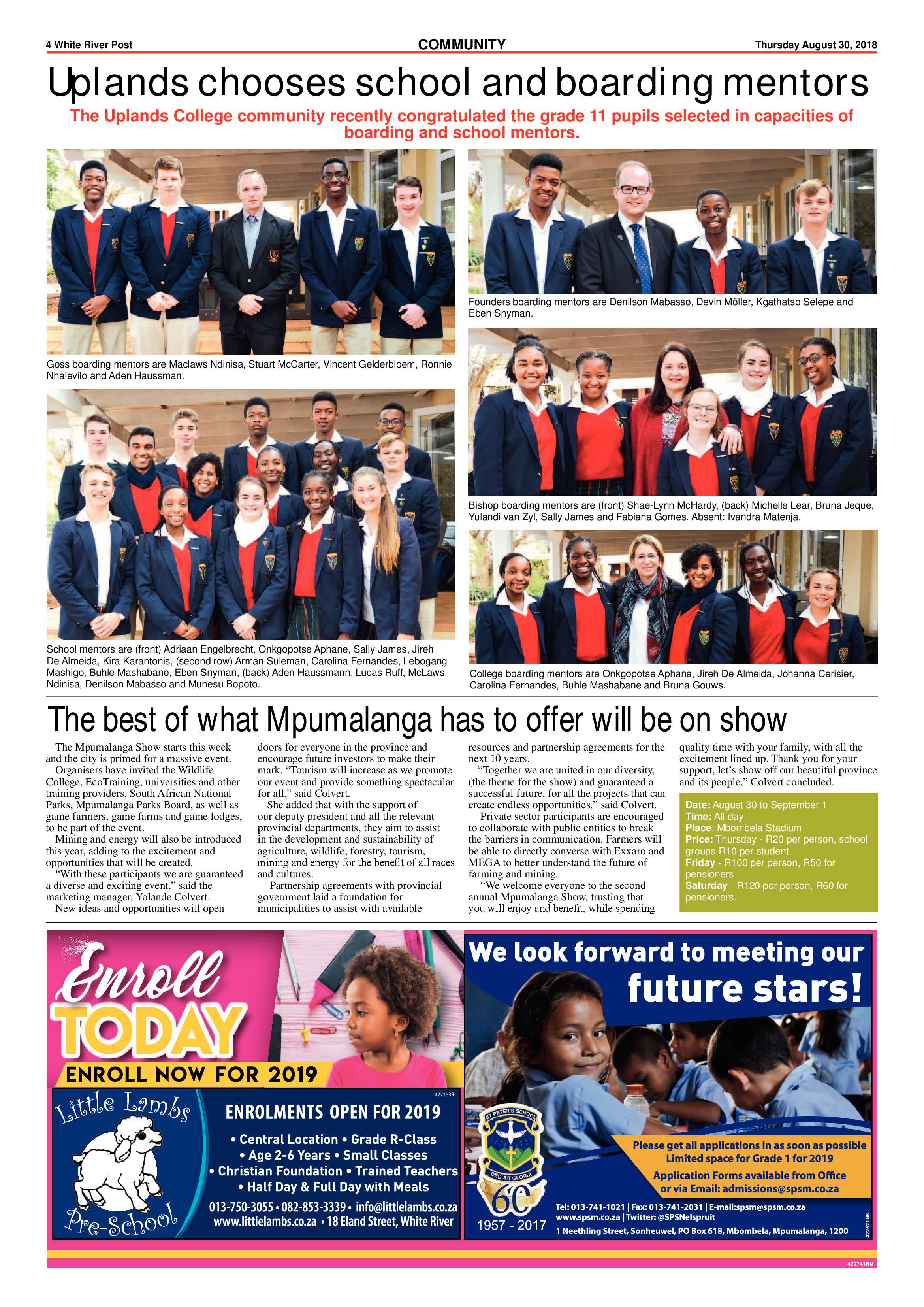 White River Post 30 August 2018 page 4