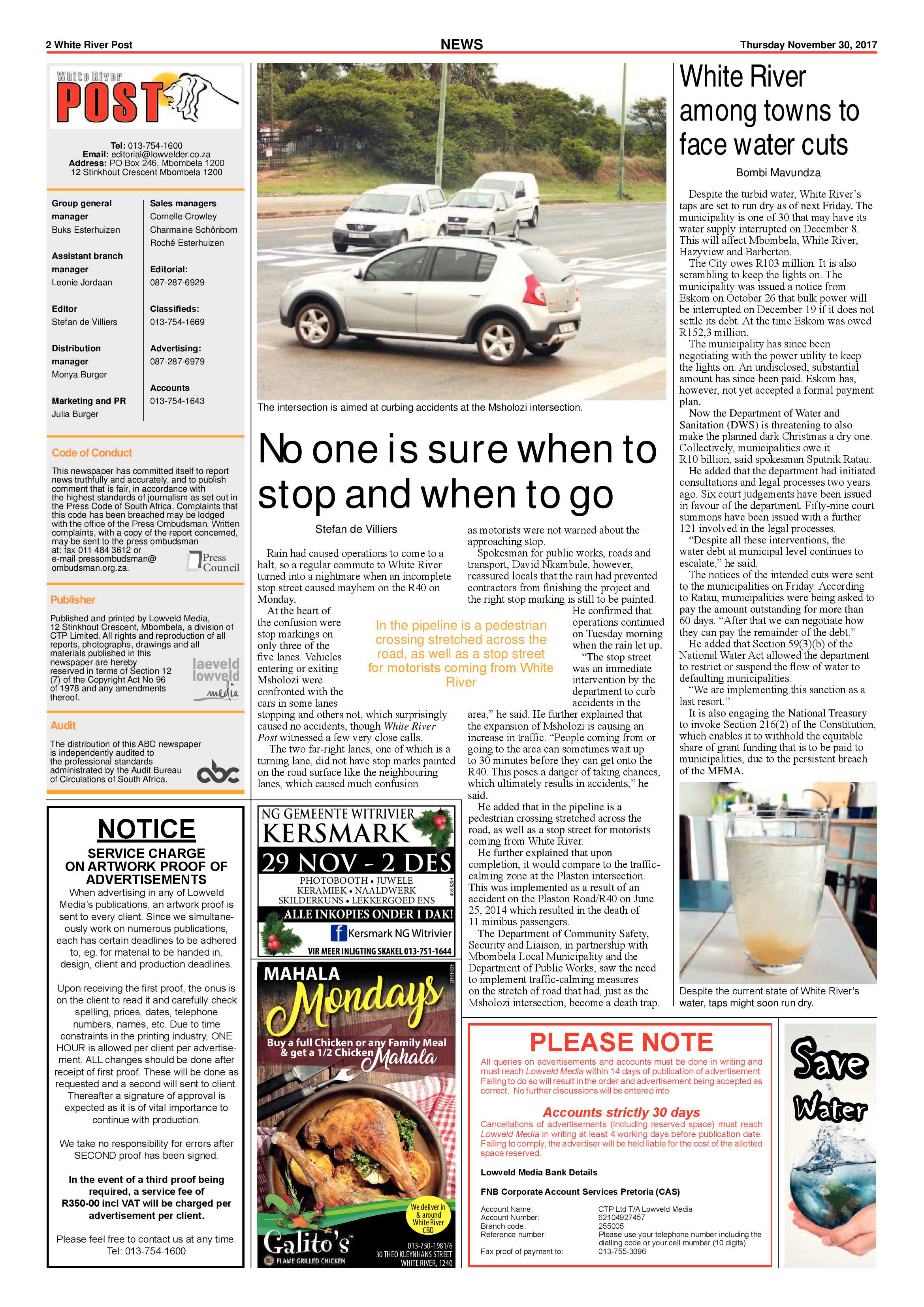 White River Post 30 November 2017 page 2
