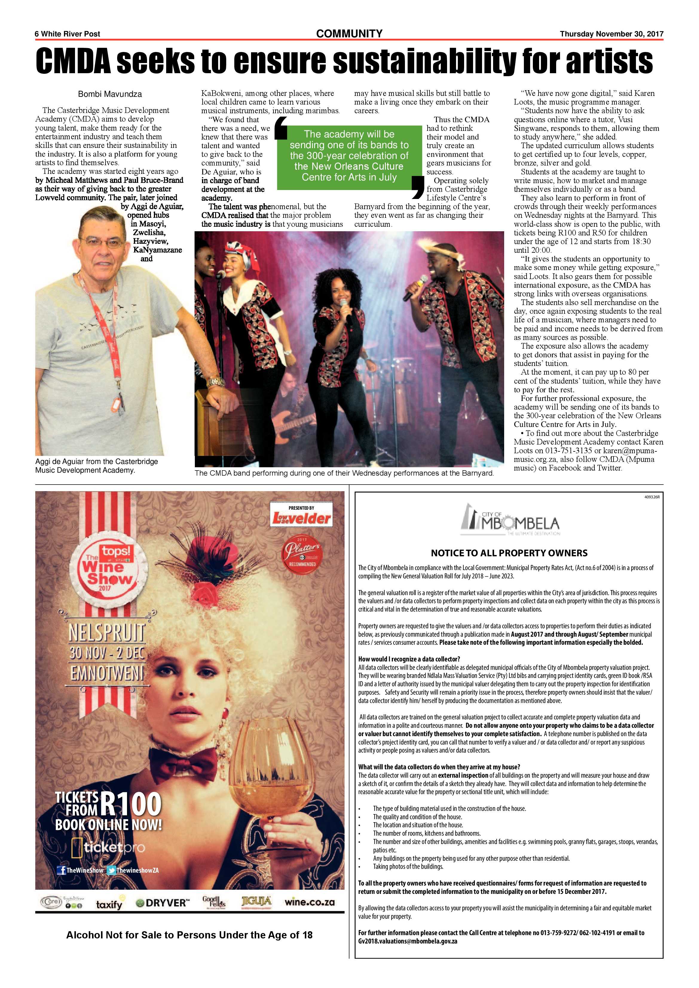White River Post 30 November 2017 page 6